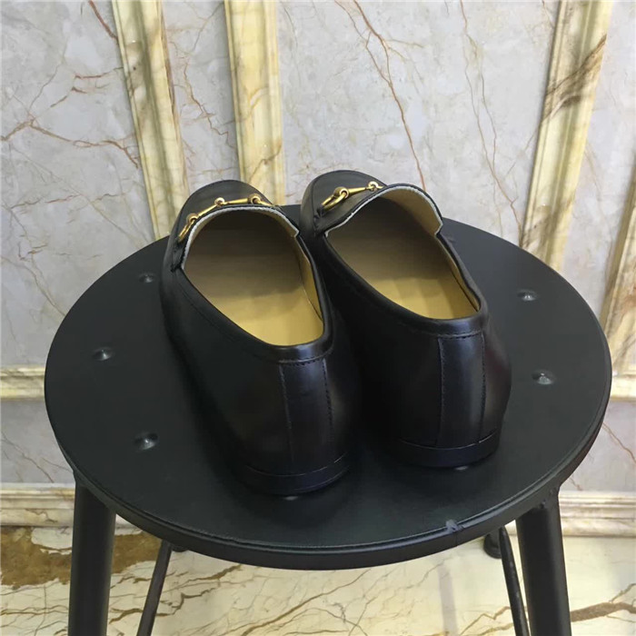 Gucci Jordaan Black Leather Loafers - 