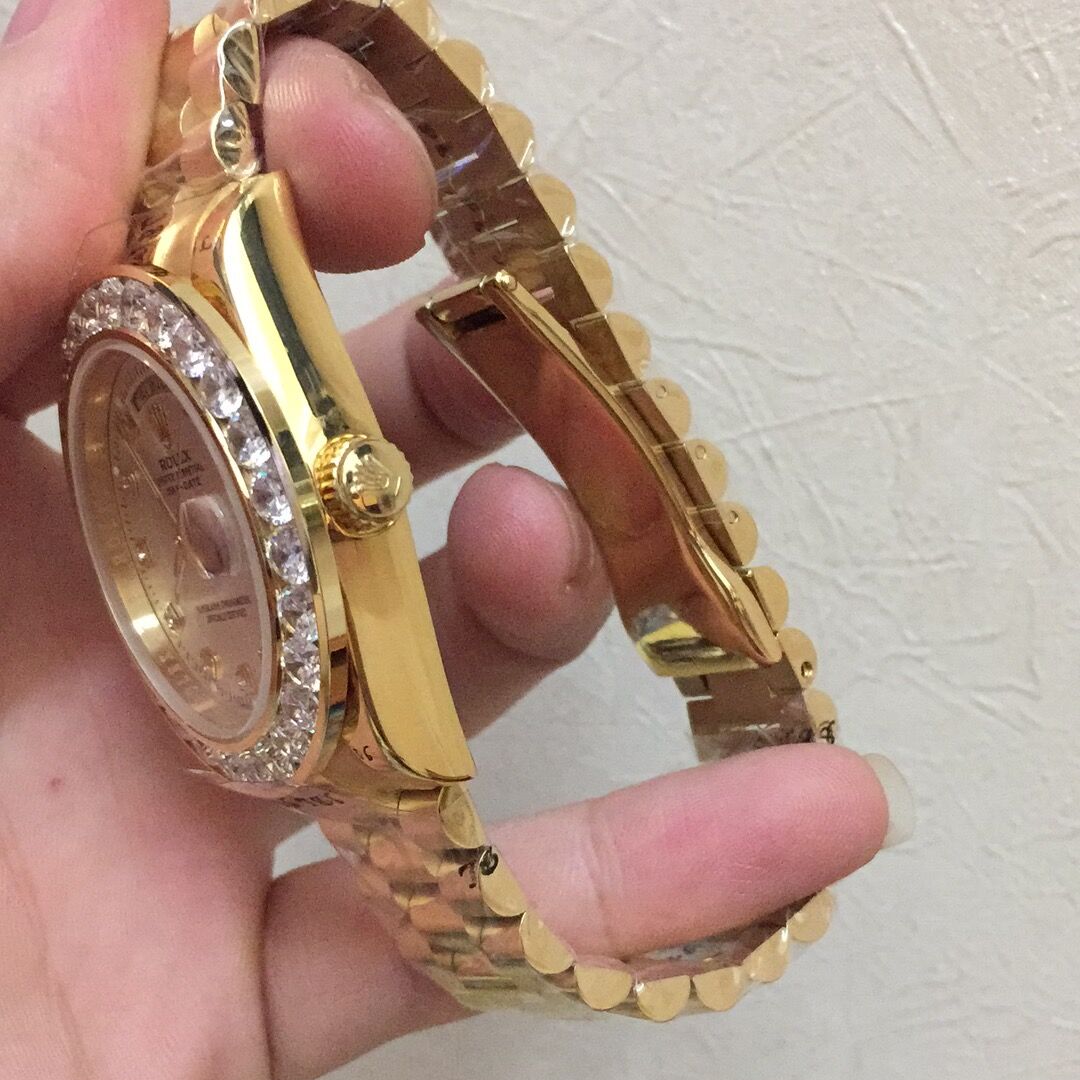 Rolex 40MM 18K Yellow Gold Diamond Watch - 