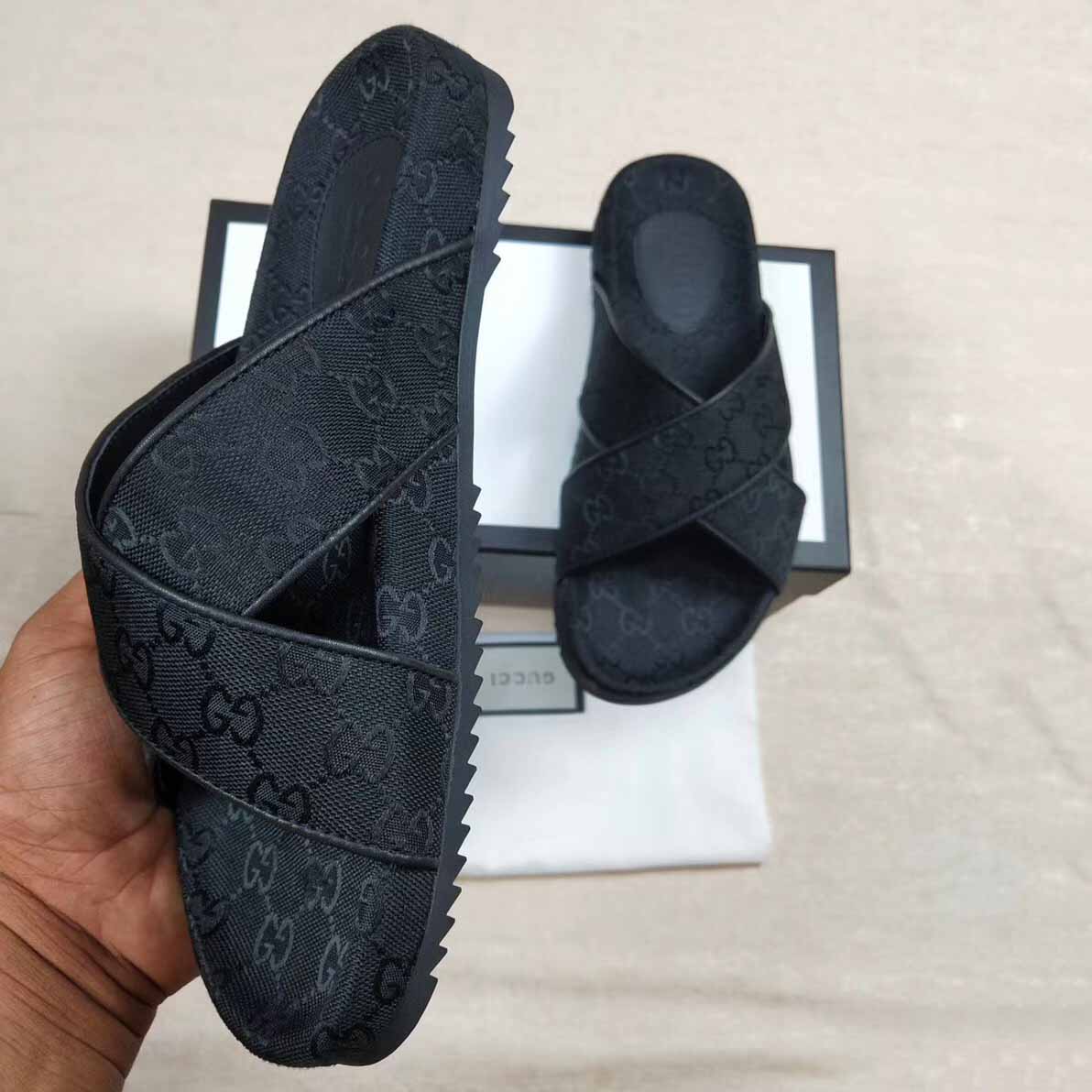 Gucci Men's GG Slide Sandal - 
