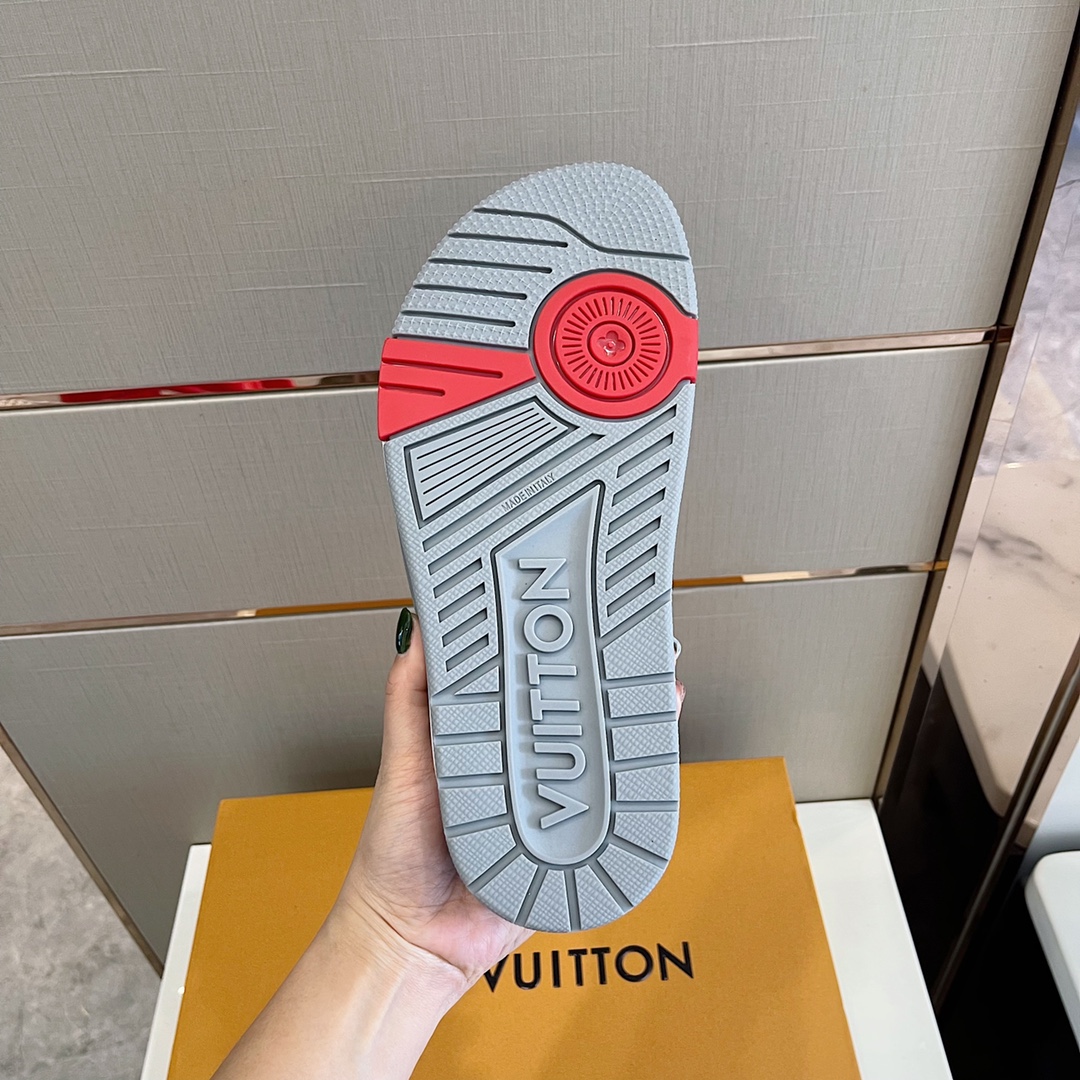 Louis Vuitton Trainer Mule In Black & Grey - 