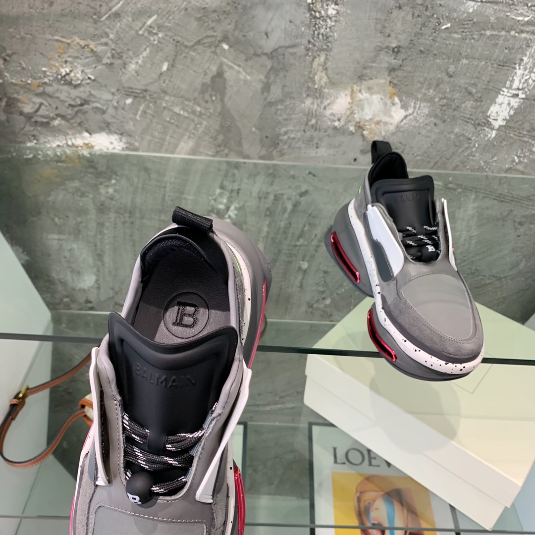 Balmain B-Bold Low-Top Sneakers - DesignerGu