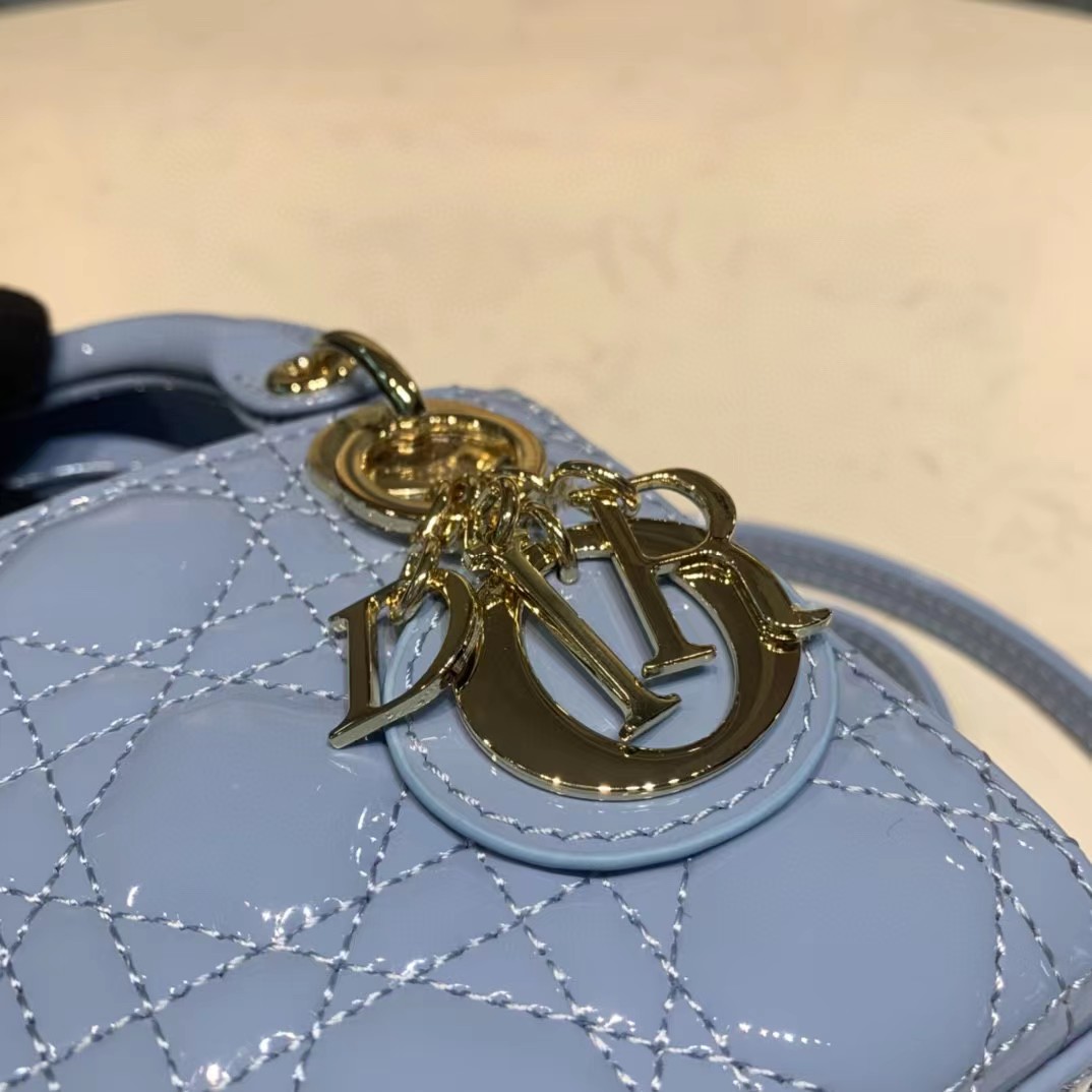 Dior Lady Bag  Cannage Calfskin（12-10-5CM） - 