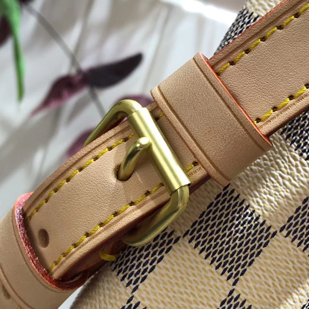 Louis Vuitton Damier Ebene Neonoe MM Safran (27.5-36-20cm) - DesignerGu