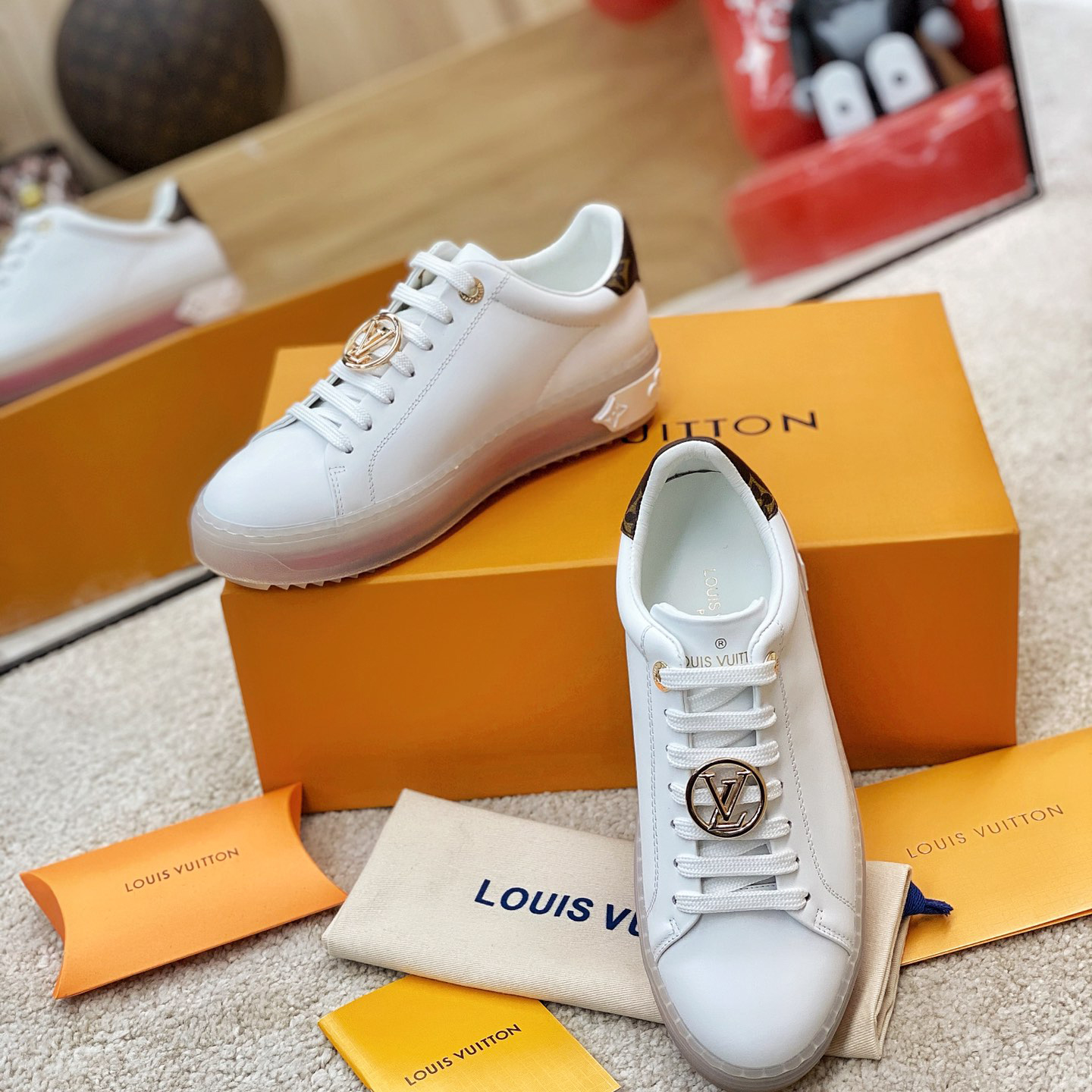 Louis Vuitton Logo Transparent Sole Sneaker  - 