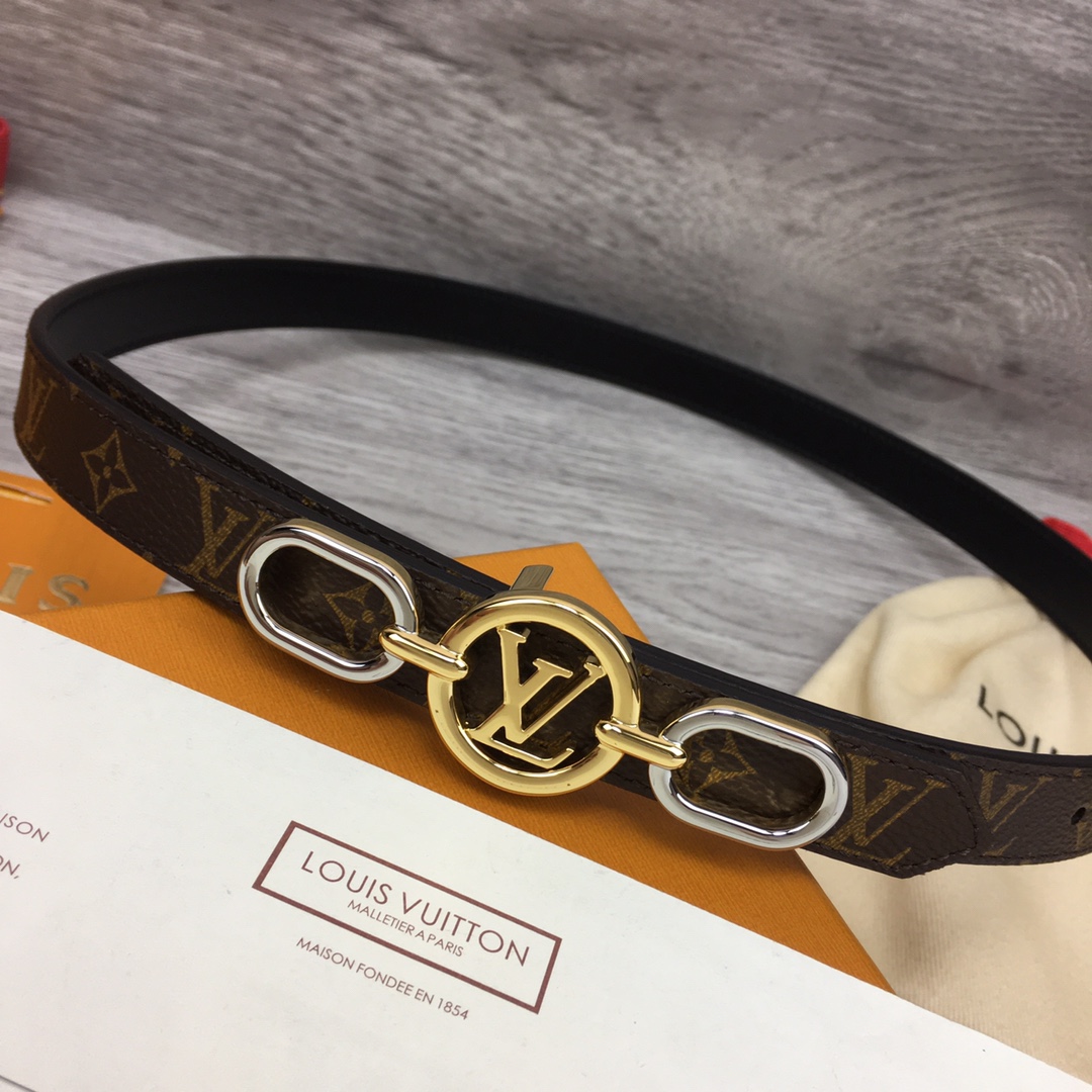 Louis Vuitton Squared LV 20mm Belt - 