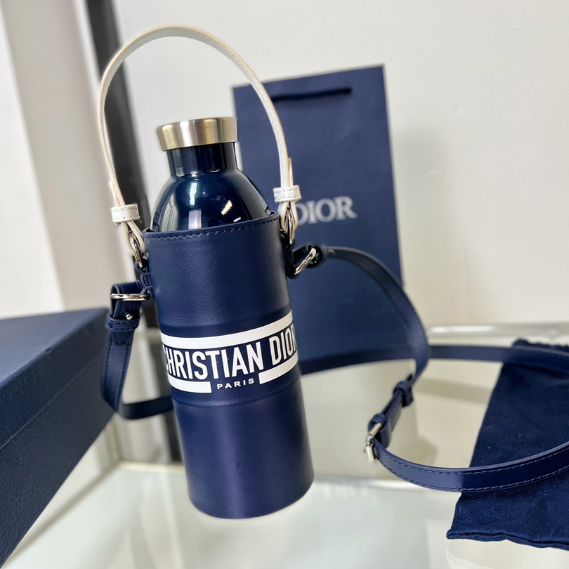 Dior Vibe Bottle Holder Blue Calfskin - DesignerGu