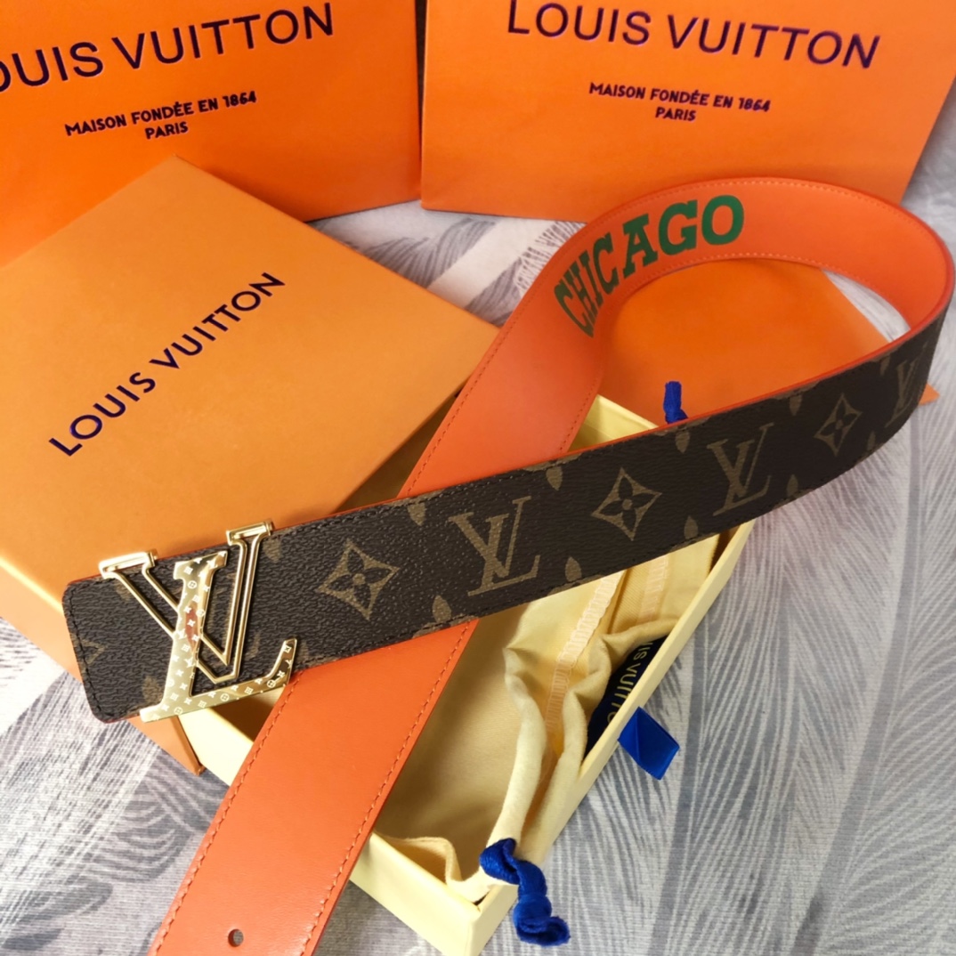 Louis Vuitton LV Pyramide Cities Exclusive 40MM Reversible Belt—Chicago - 