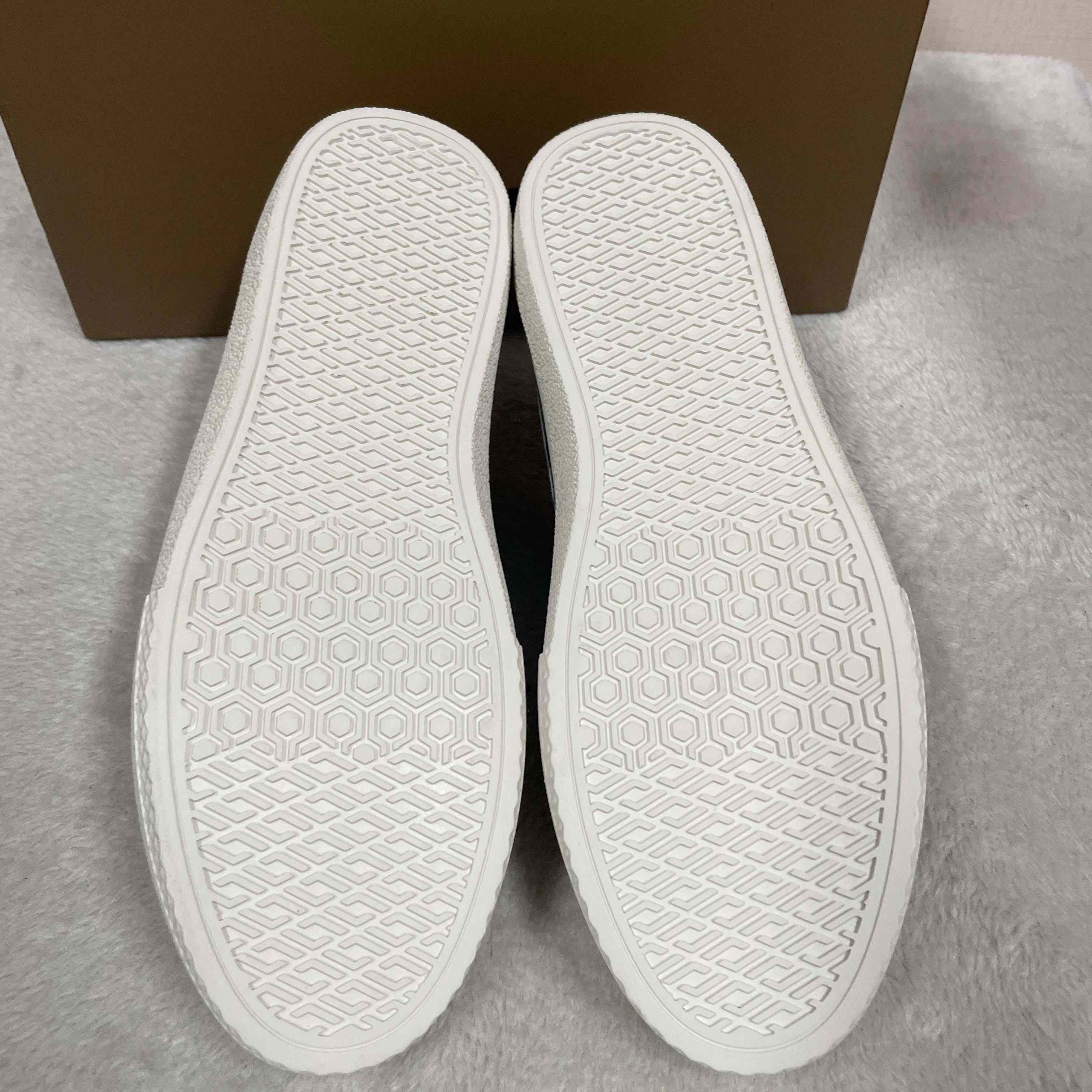 Burberry Logo Print Vintage Check Cotton Sneakers - DesignerGu