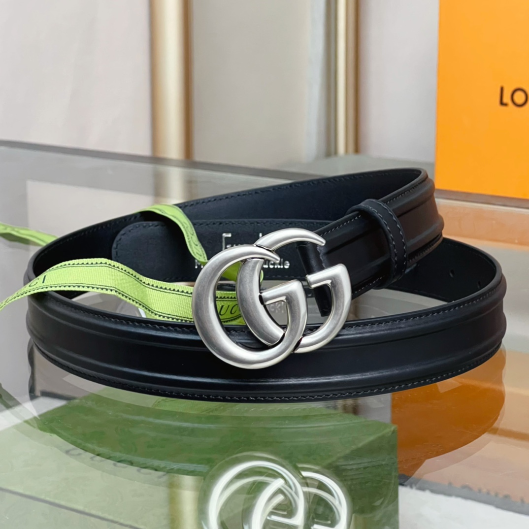 Gucci Belt With GG Buckle - DesignerGu
