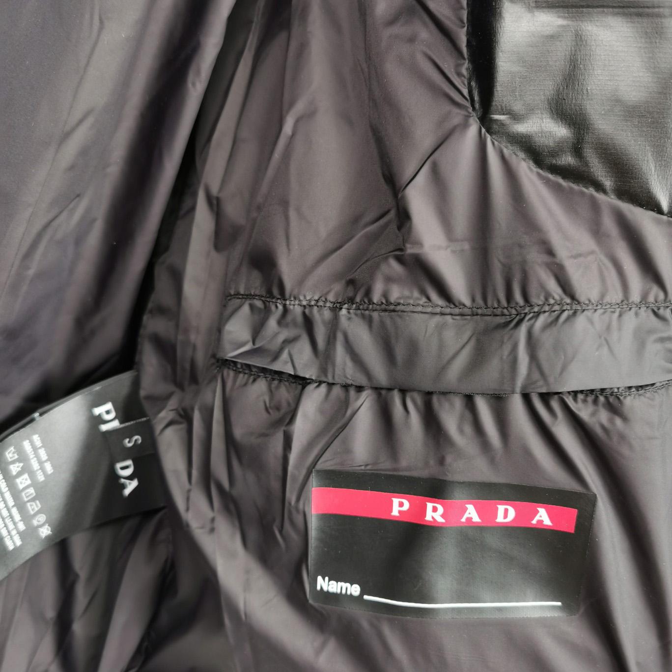 Prada Light Nylon Hooded Puffer Jacket - 
