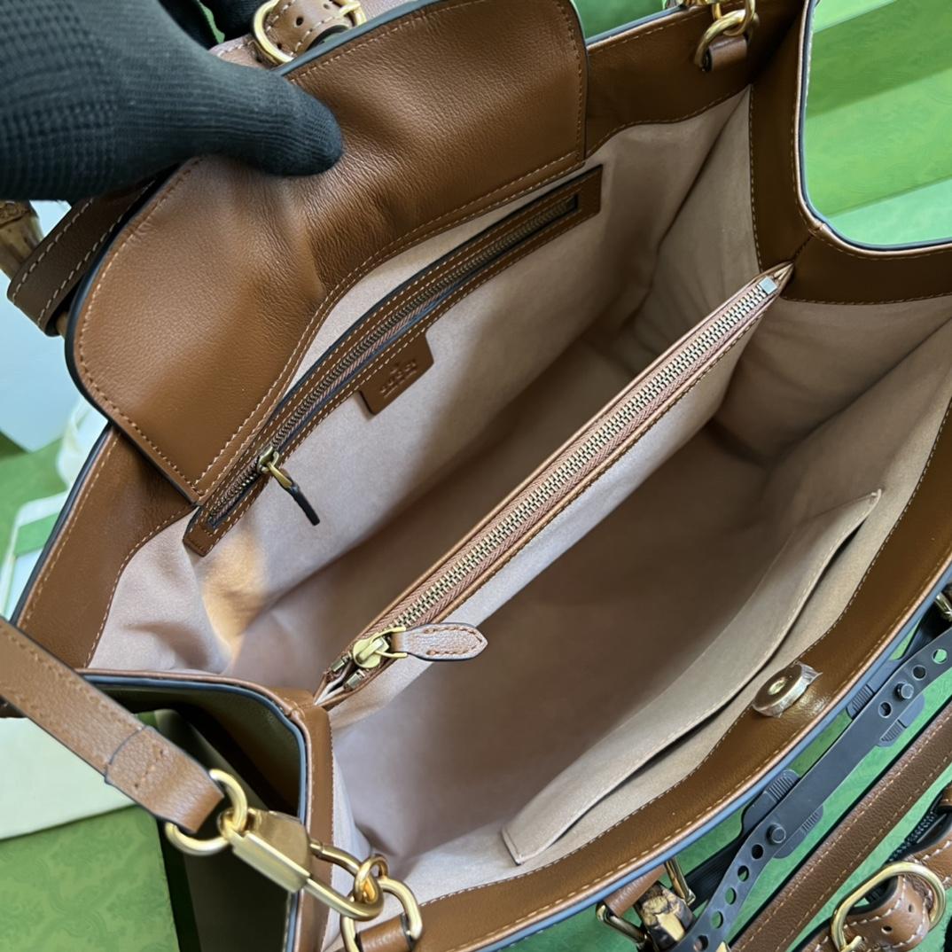 Gucci Diana Medium Top Handle Bag(35-30-14cm) - 