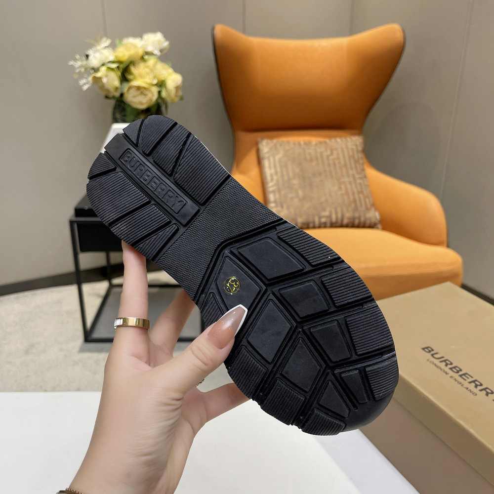 Burberry Mesh, Suede And Vintage Check Cotton Sneakers - 