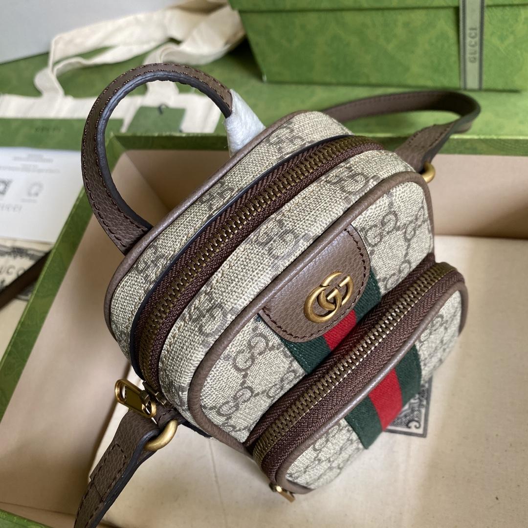 Gucci Ophidia GG Mini Bag(12-16-7cm)   - 