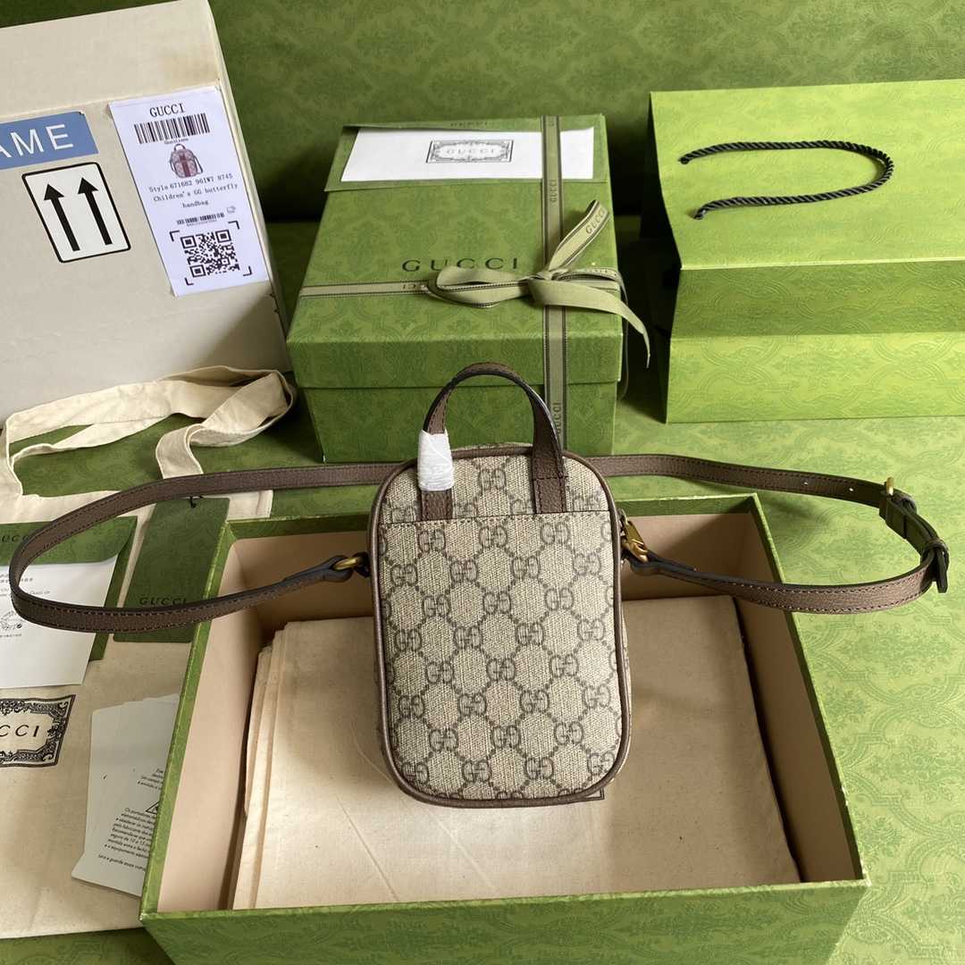 Gucci Ophidia GG Mini Bag(12-16-7cm)   - 