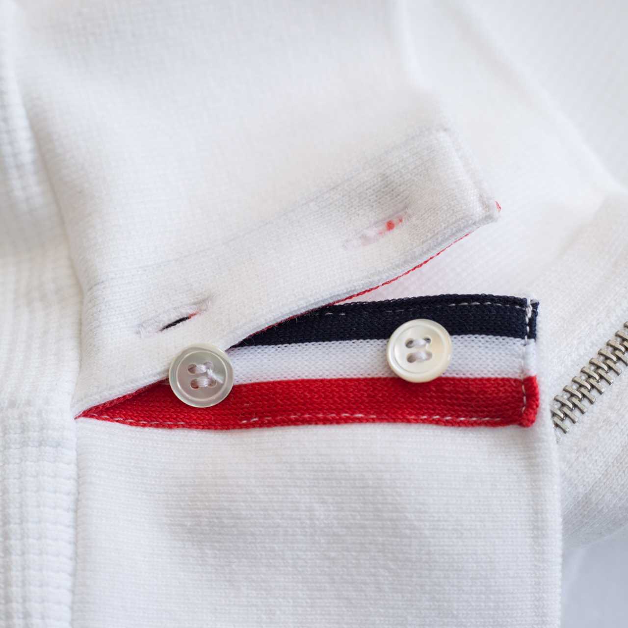 Thom Browne 4-Bar Zip-Up Cotton Hoodie - 