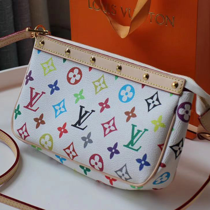 Louis Vuitton x Takashi Murakami Pochette Accessoires Clutch Bag(22-13cm) - 