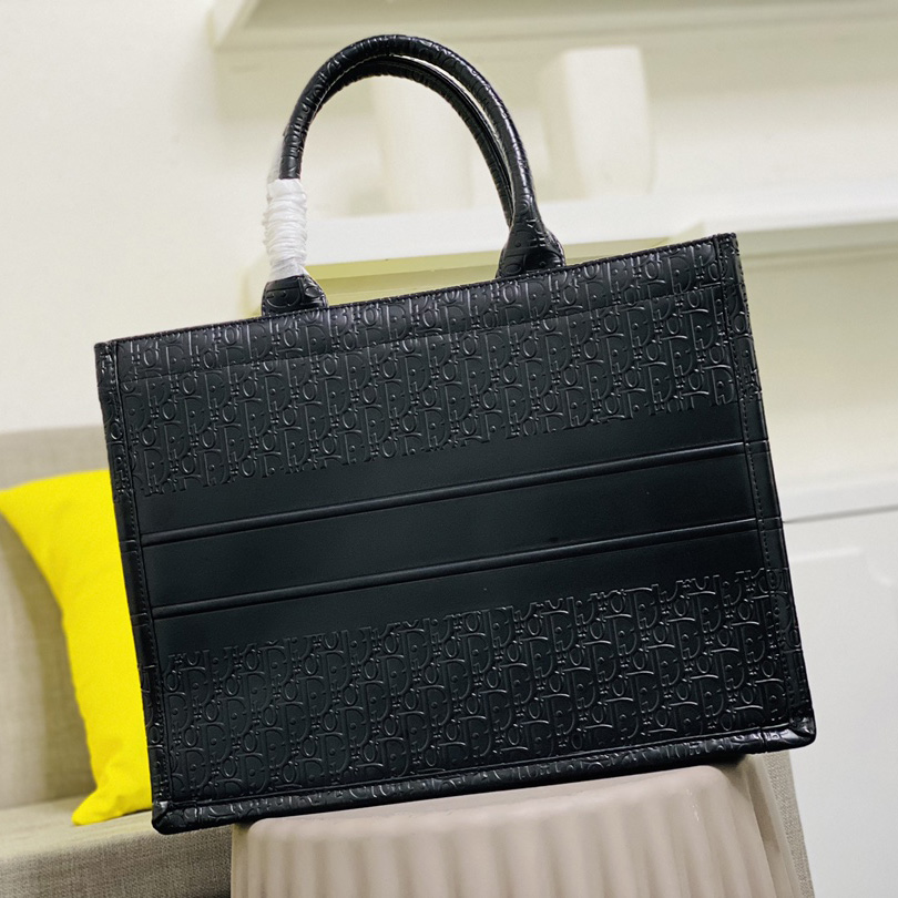 Dior Oblique Black Book Tote(42*16*32cm) - 