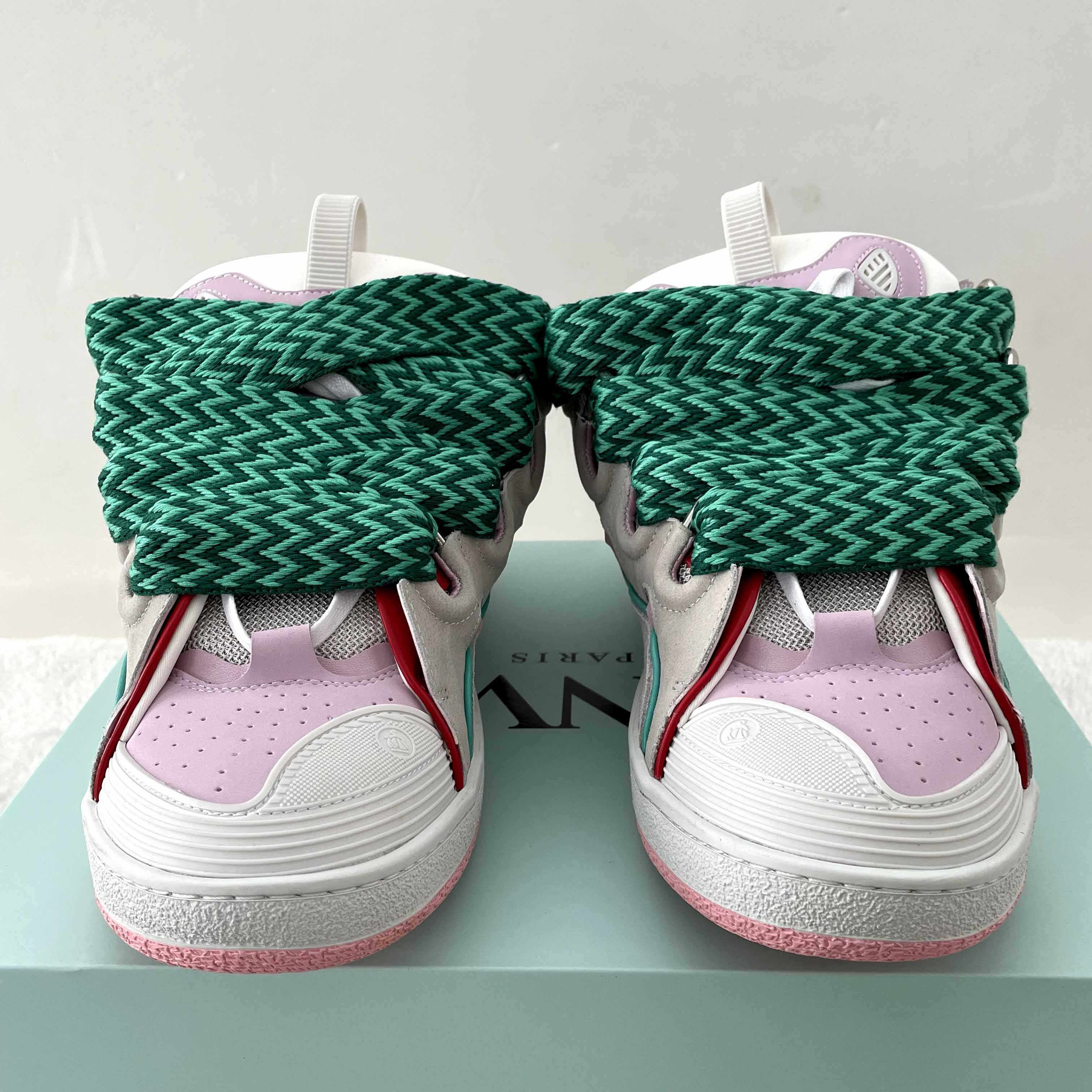 Lanvin Leather Curb Sneakers - 