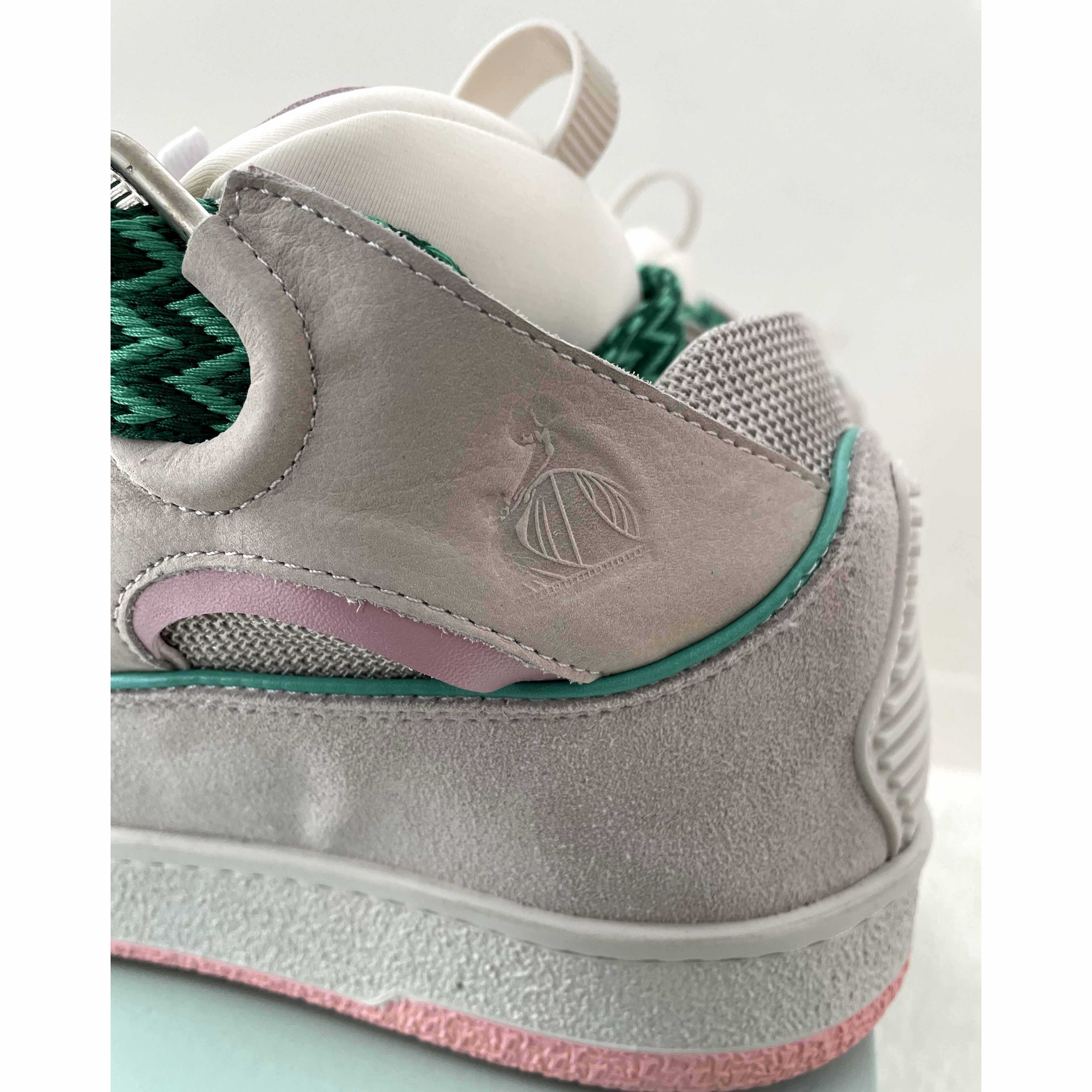 Lanvin Leather Curb Sneakers - 