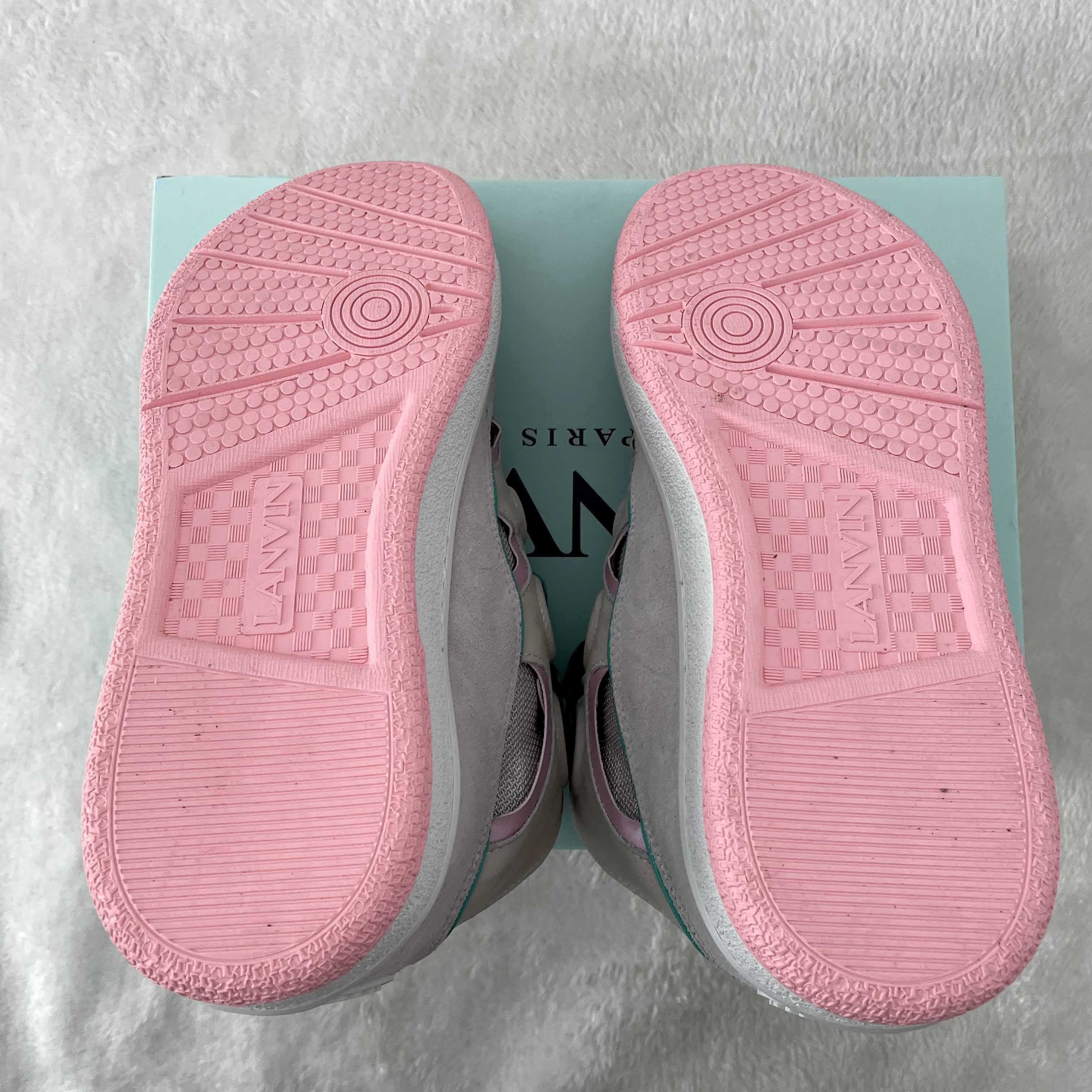 Lanvin Leather Curb Sneakers - 