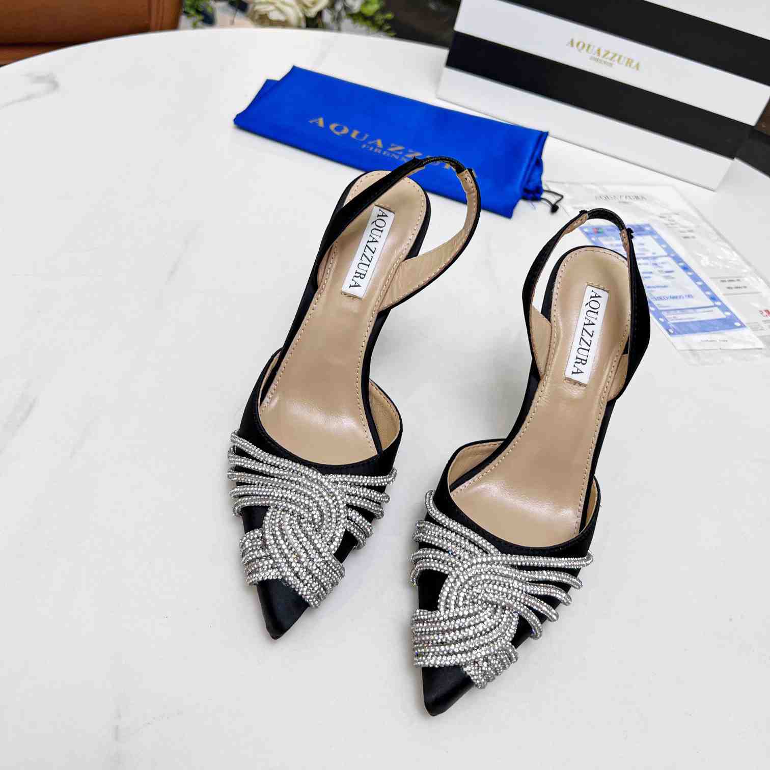 Aquazzura Gatsby Sling Satin - 