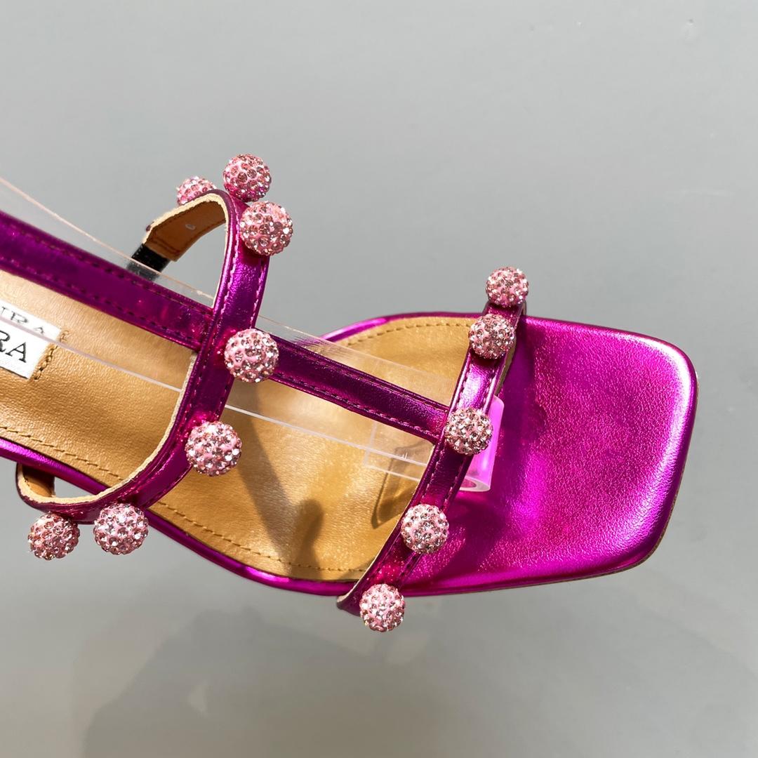 Aquazzura Cha Cha Cha Crystal Sandal  95 - 