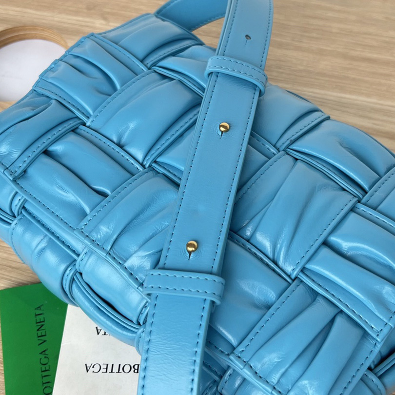 Bottega Veneta Cassette Foulard Intreccio Leather Cross-Body Bag - 