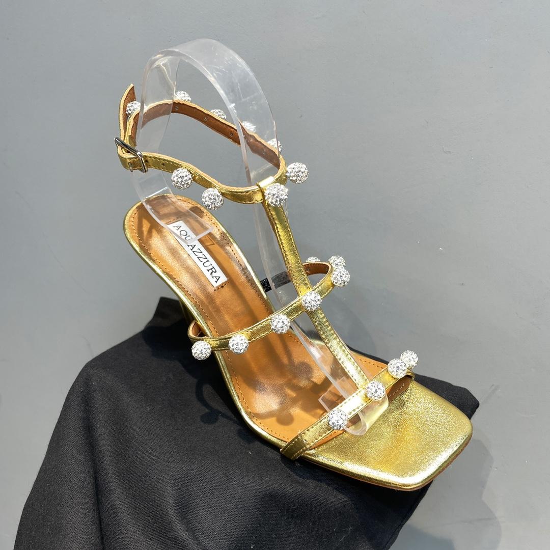 Aquazzura Cha Cha Cha Crystal Sandal  95 - 
