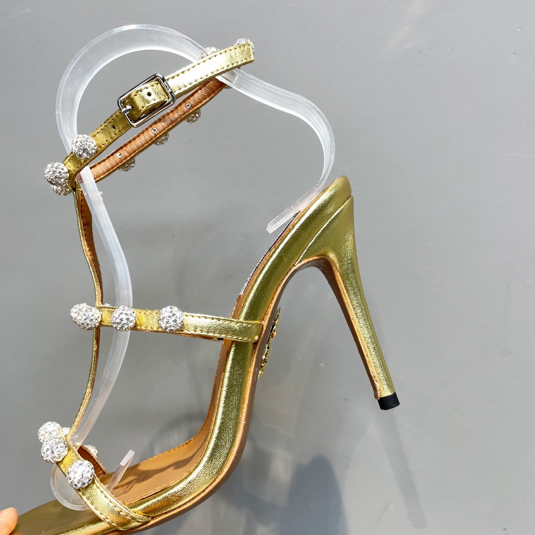 Aquazzura Cha Cha Cha Crystal Sandal  95 - 