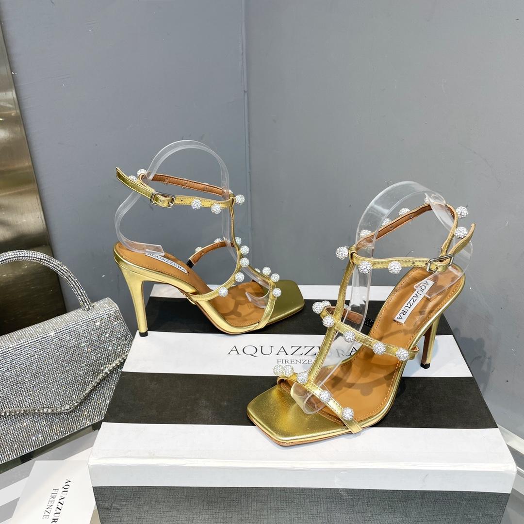 Aquazzura Cha Cha Cha Crystal Sandal  95 - 