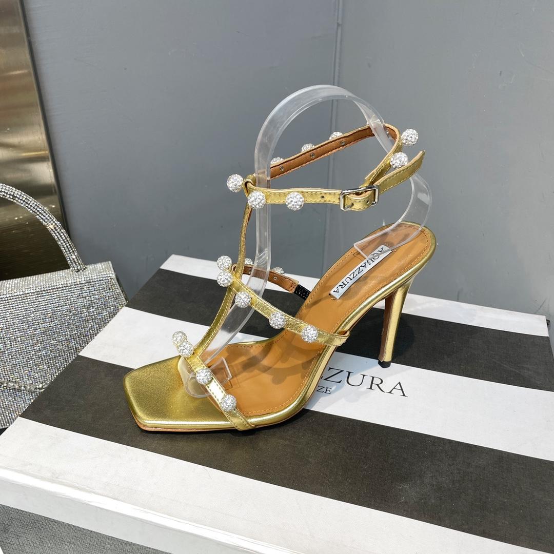 Aquazzura Cha Cha Cha Crystal Sandal  95 - 