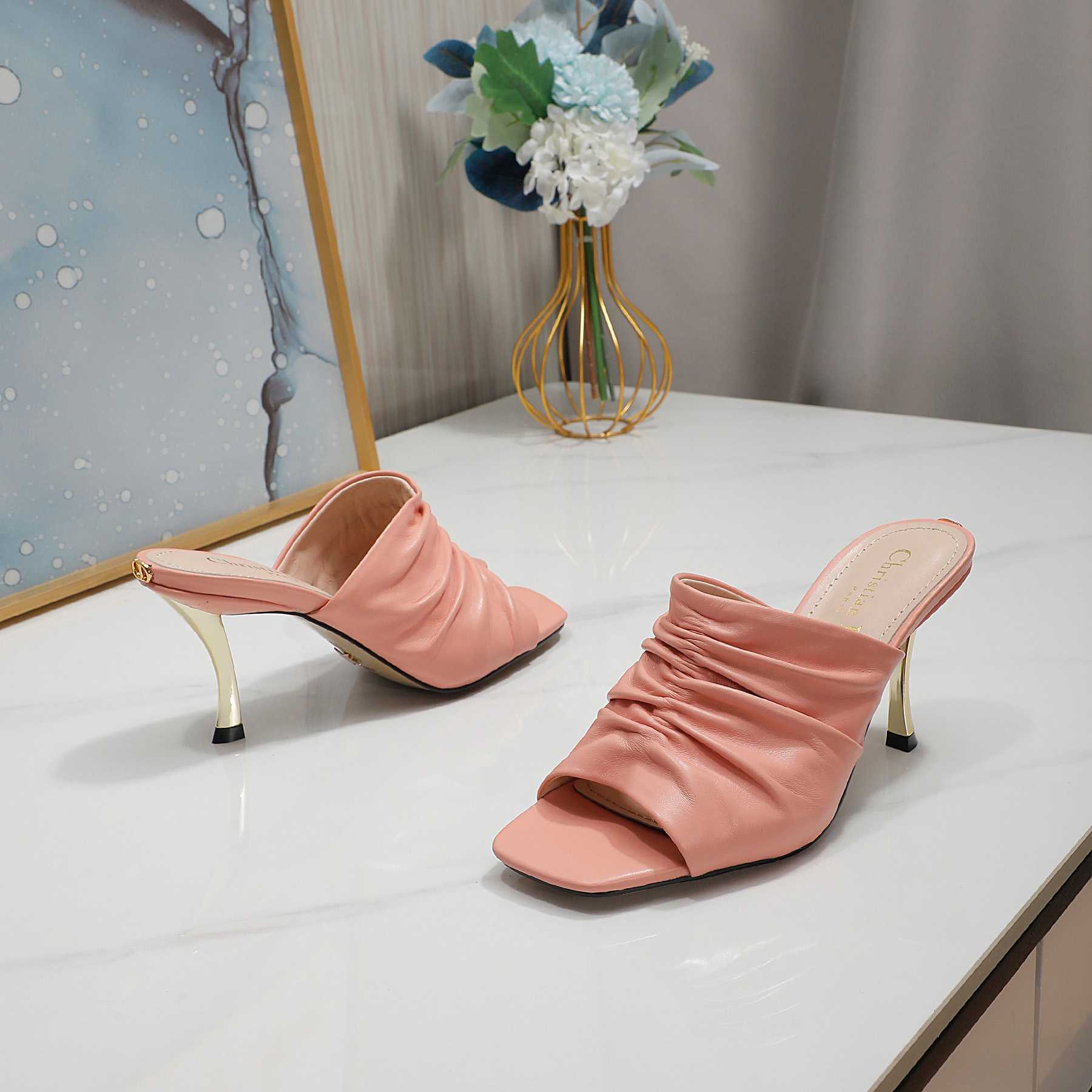 Dior D-Fame Open-Toe Pump - DesignerGu