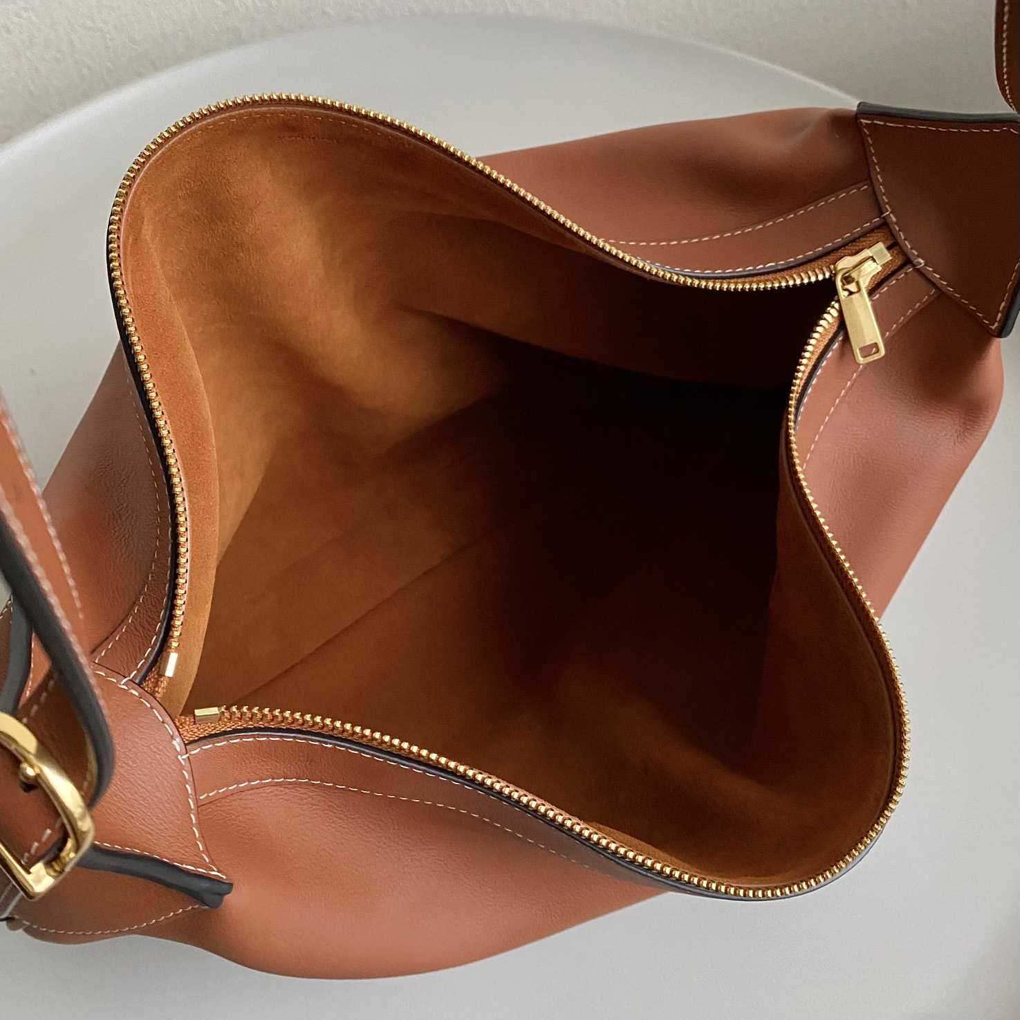 Celine Large Romy In Supple Calfskin Tan - 