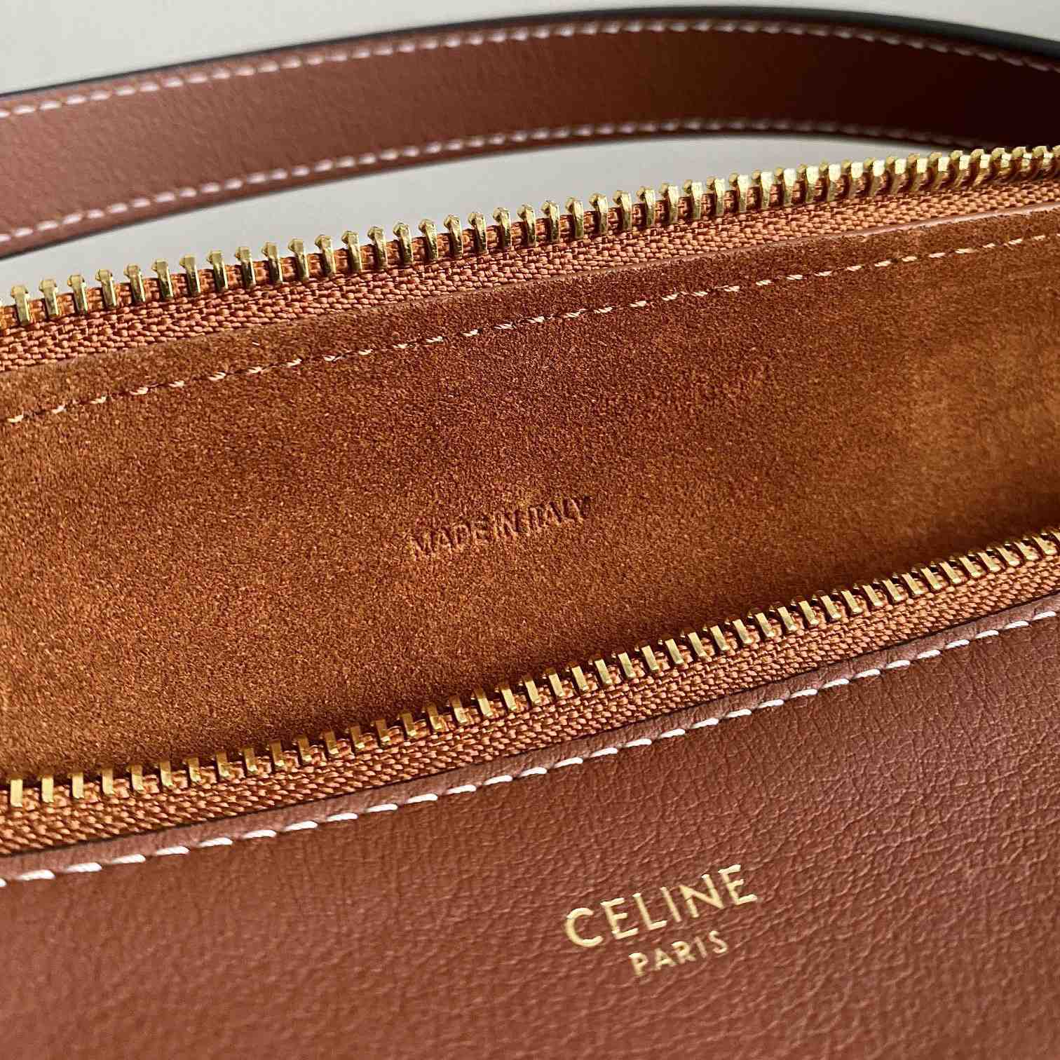 Celine Large Romy In Supple Calfskin Tan - 
