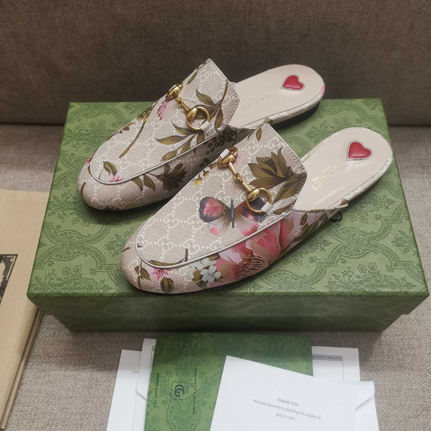 Gucci Women's GG Flora Princetown Slipper - 