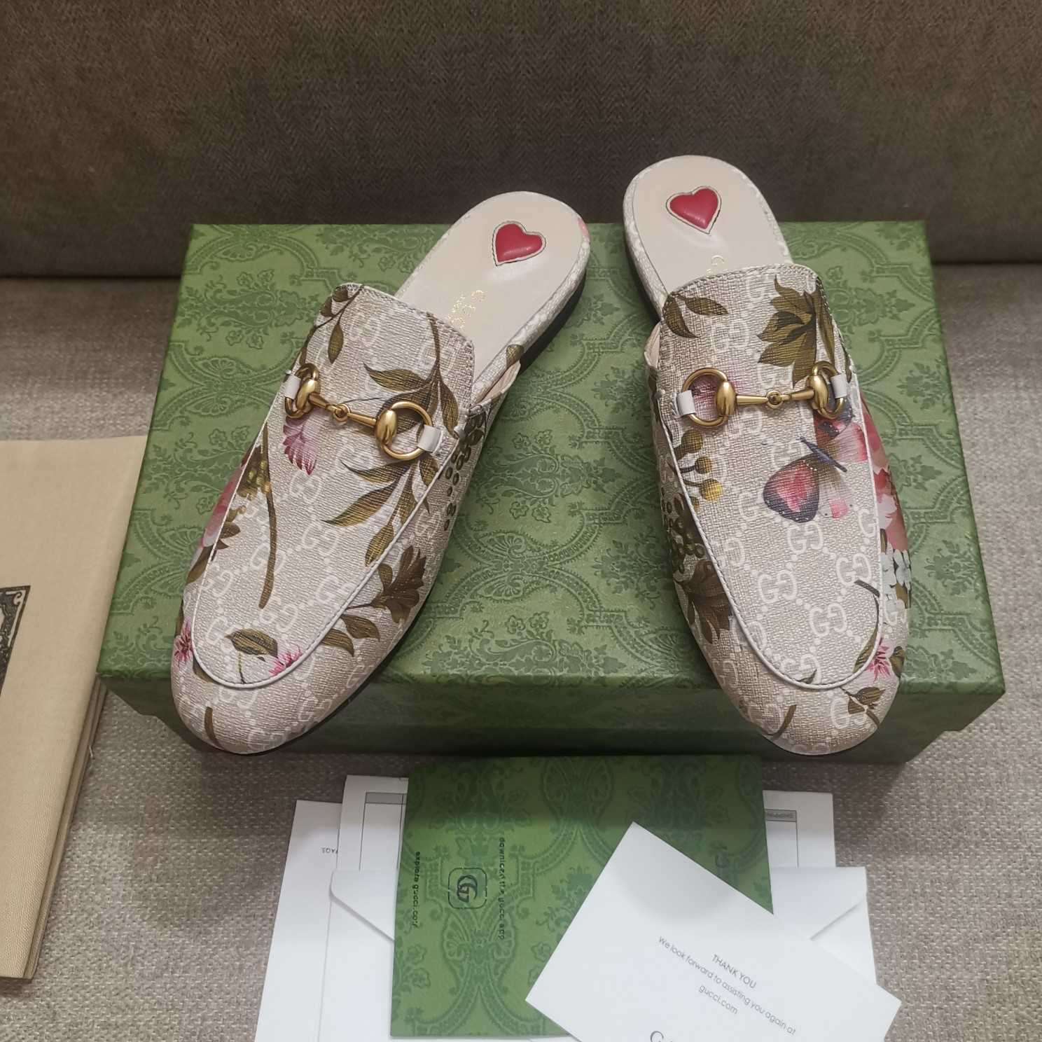 Gucci Women's GG Flora Princetown Slipper - 
