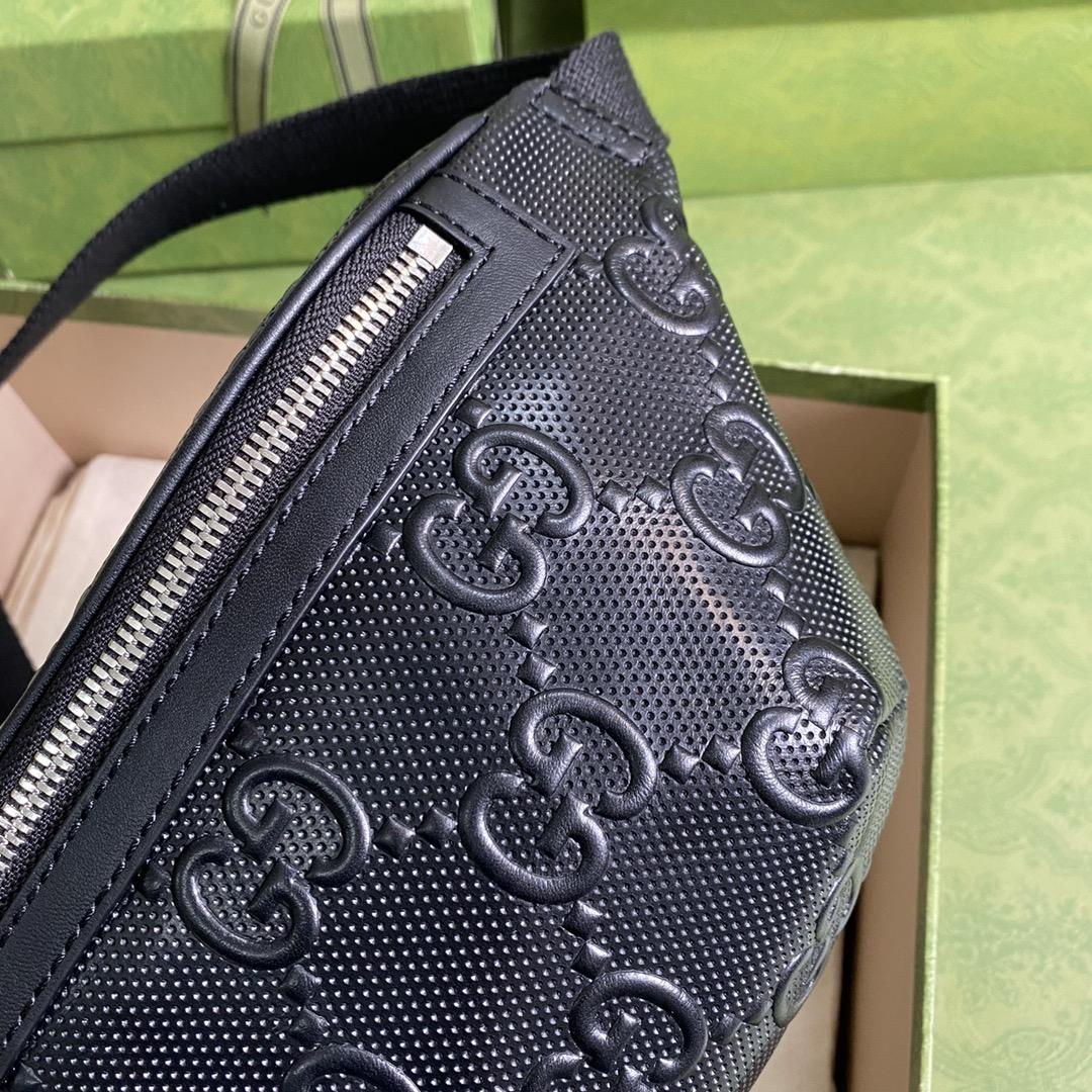 Gucci GG Embossed Belt Bag  (23×13×5cm) - 