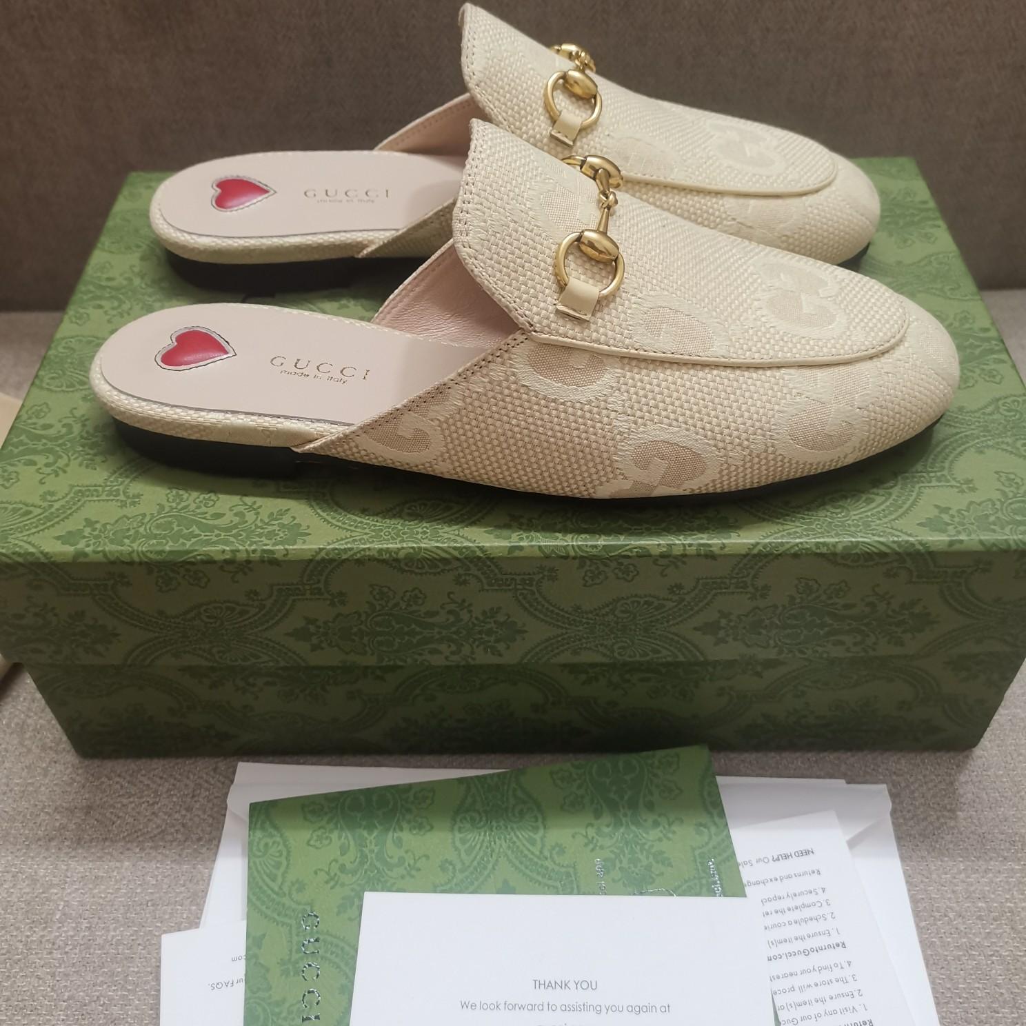Gucci Women's Jumbo GG Princetown Slipper - 