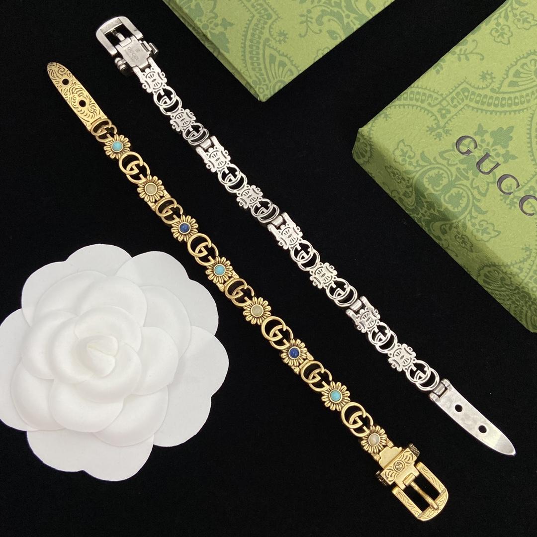 Gucci Double G Flower Bracelet - 