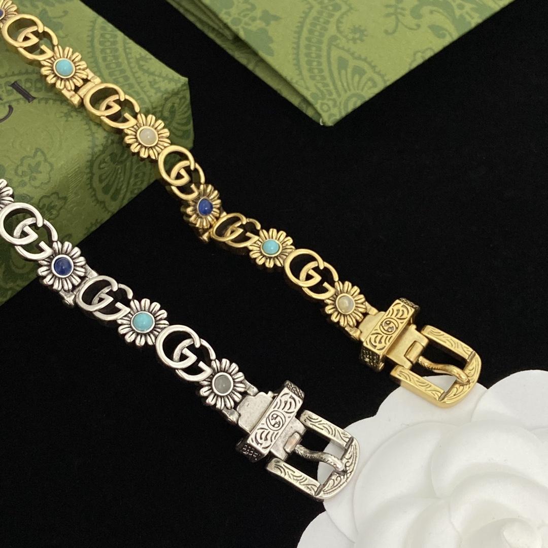 Gucci Double G Flower Bracelet - 