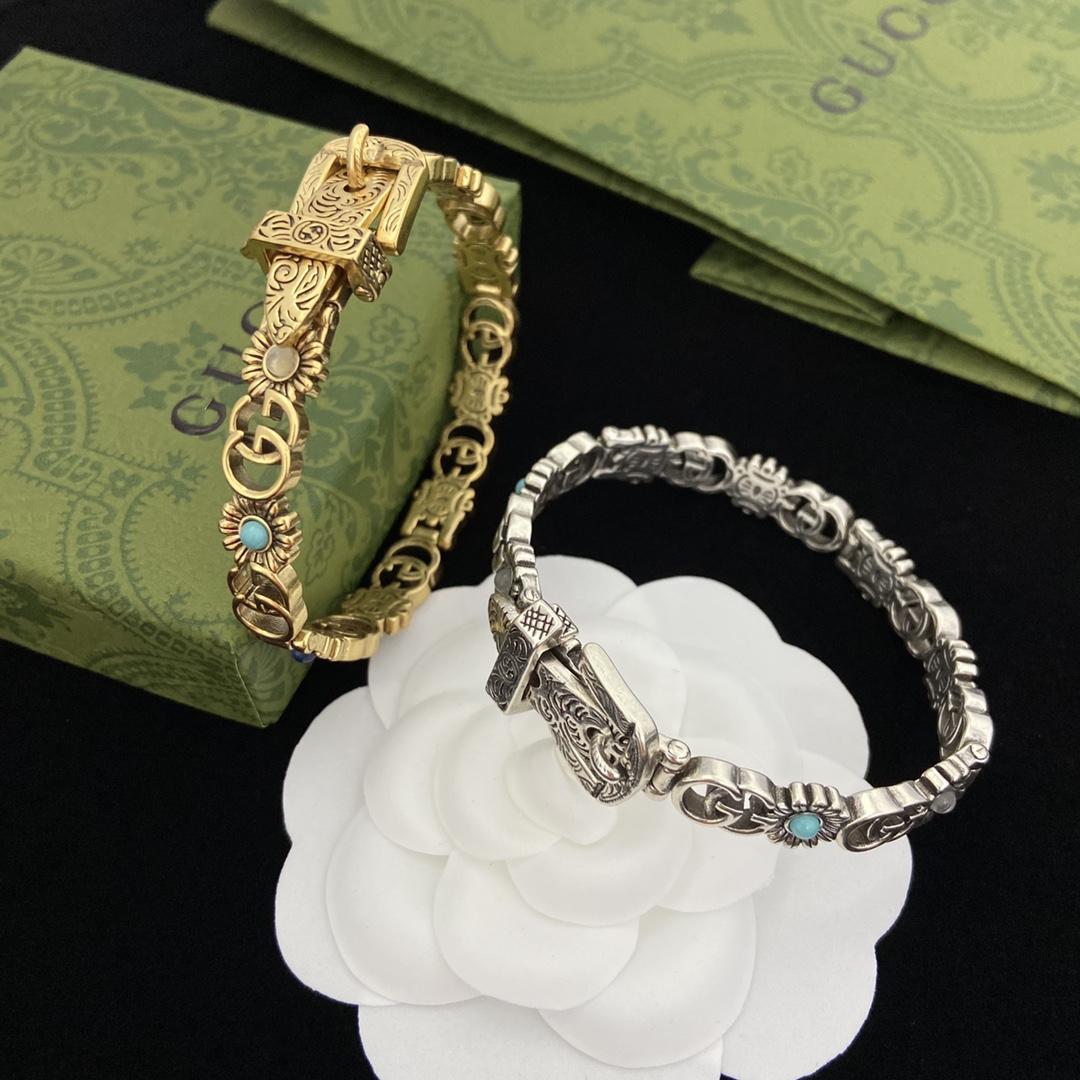 Gucci Double G Flower Bracelet - 
