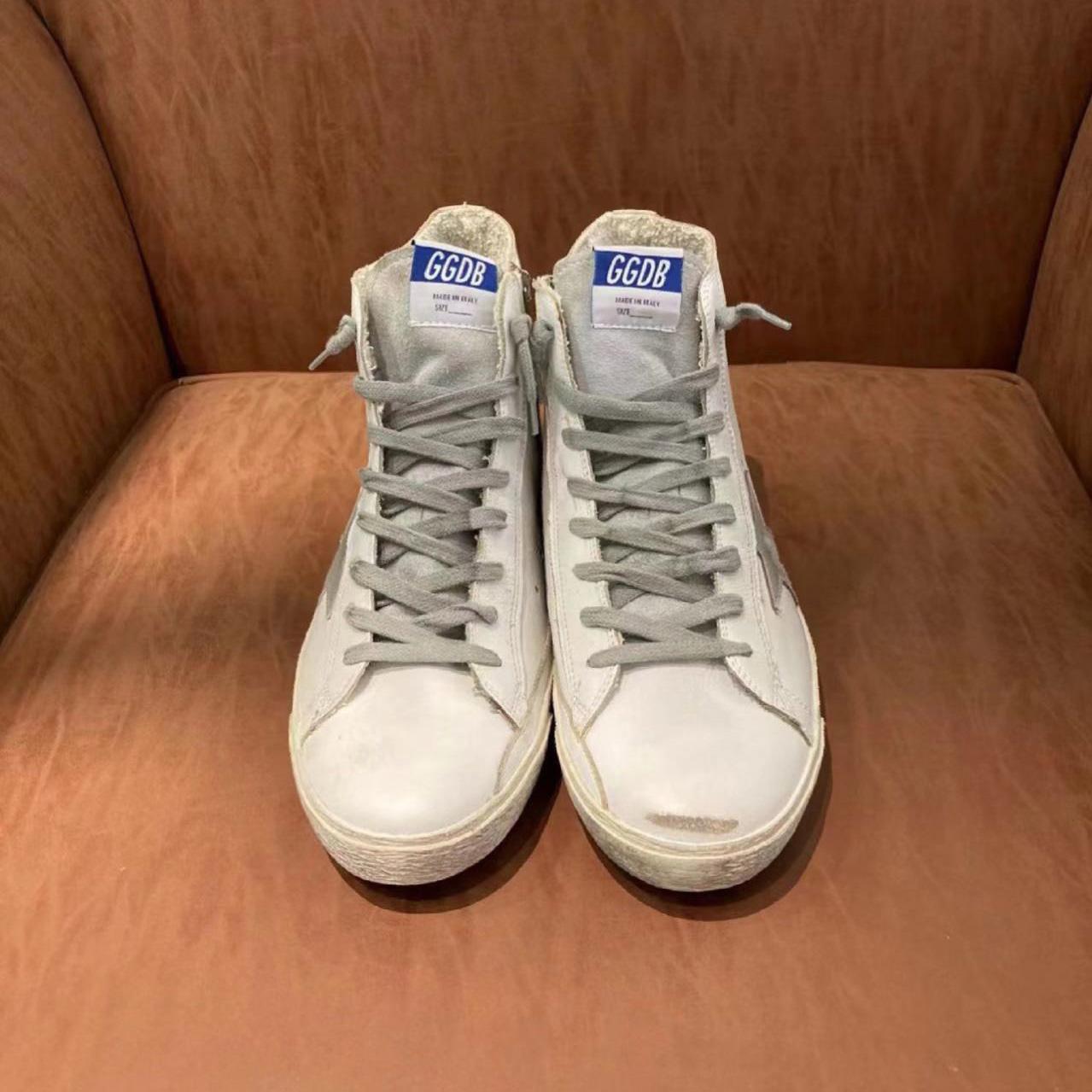 Golden Goose Francy Sneakers In Leather With Suede Star - 