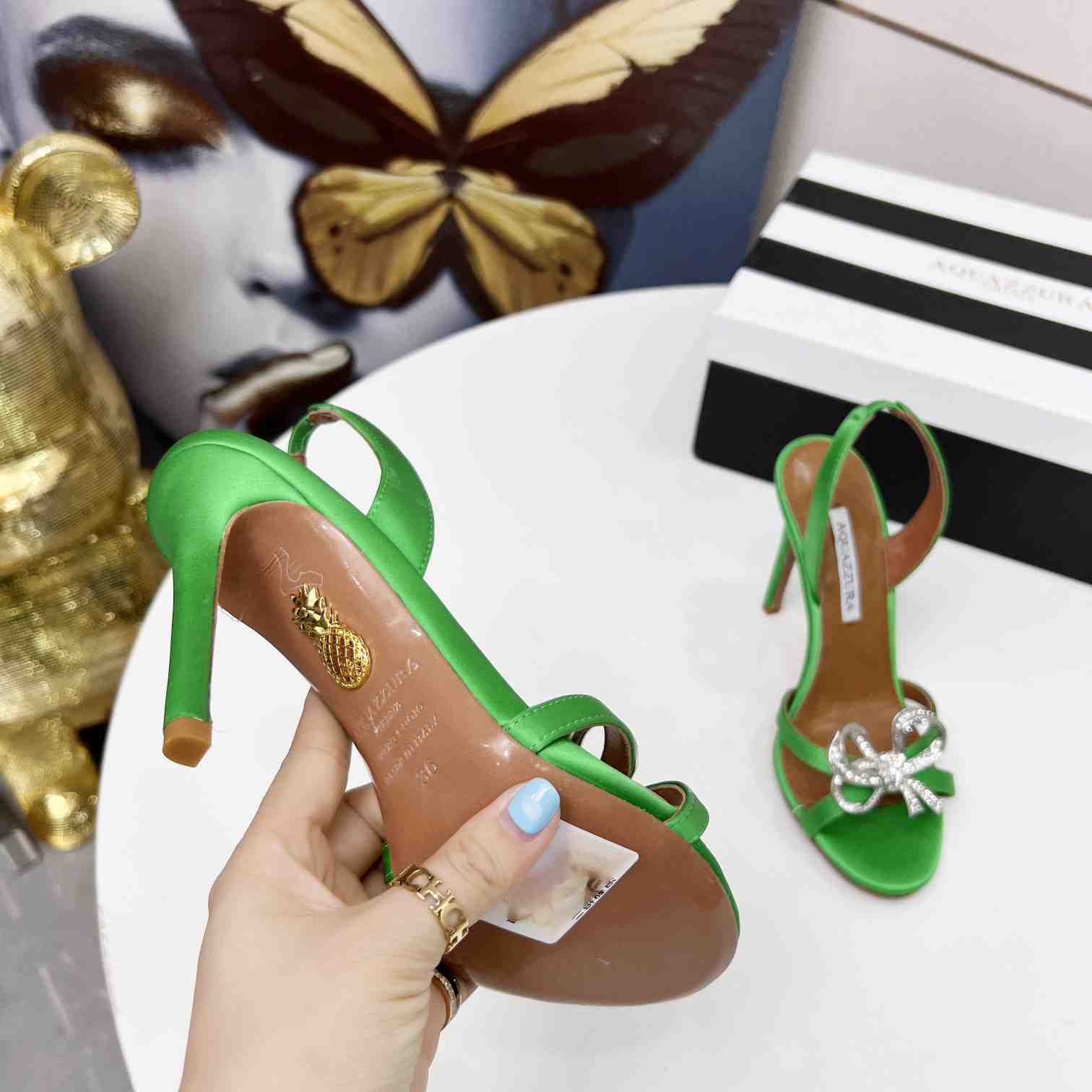 Aquazzura Babe Sandal 105 - DesignerGu