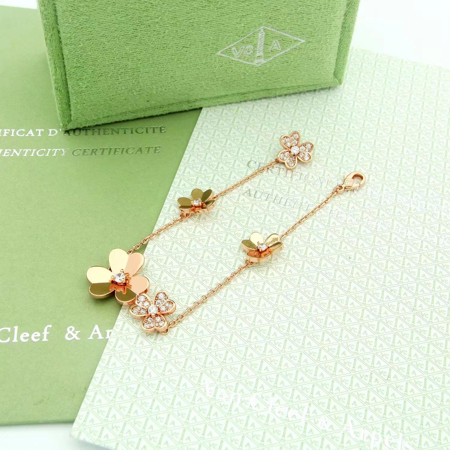 Van Cleef & Arpels Frivole bracelet, 5 Flowers - 