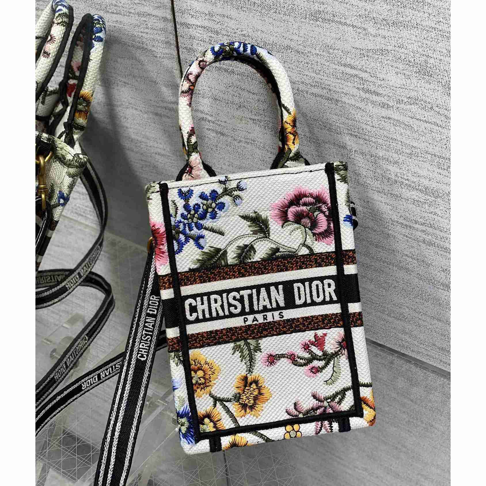 Dior Mini Dior Book Tote Phone Bag - 