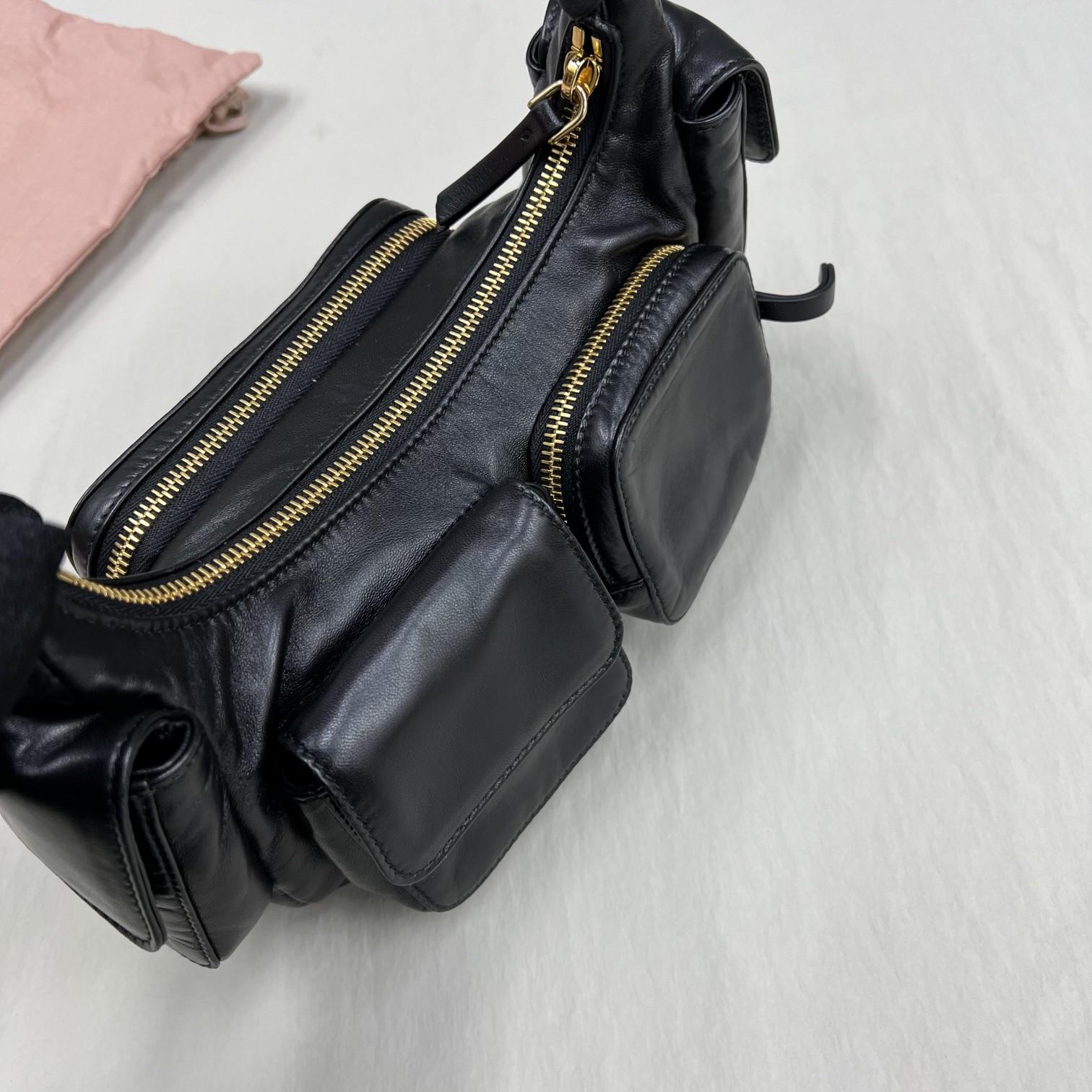 Miu Miu Nappa Leather Pocket Bag - 
