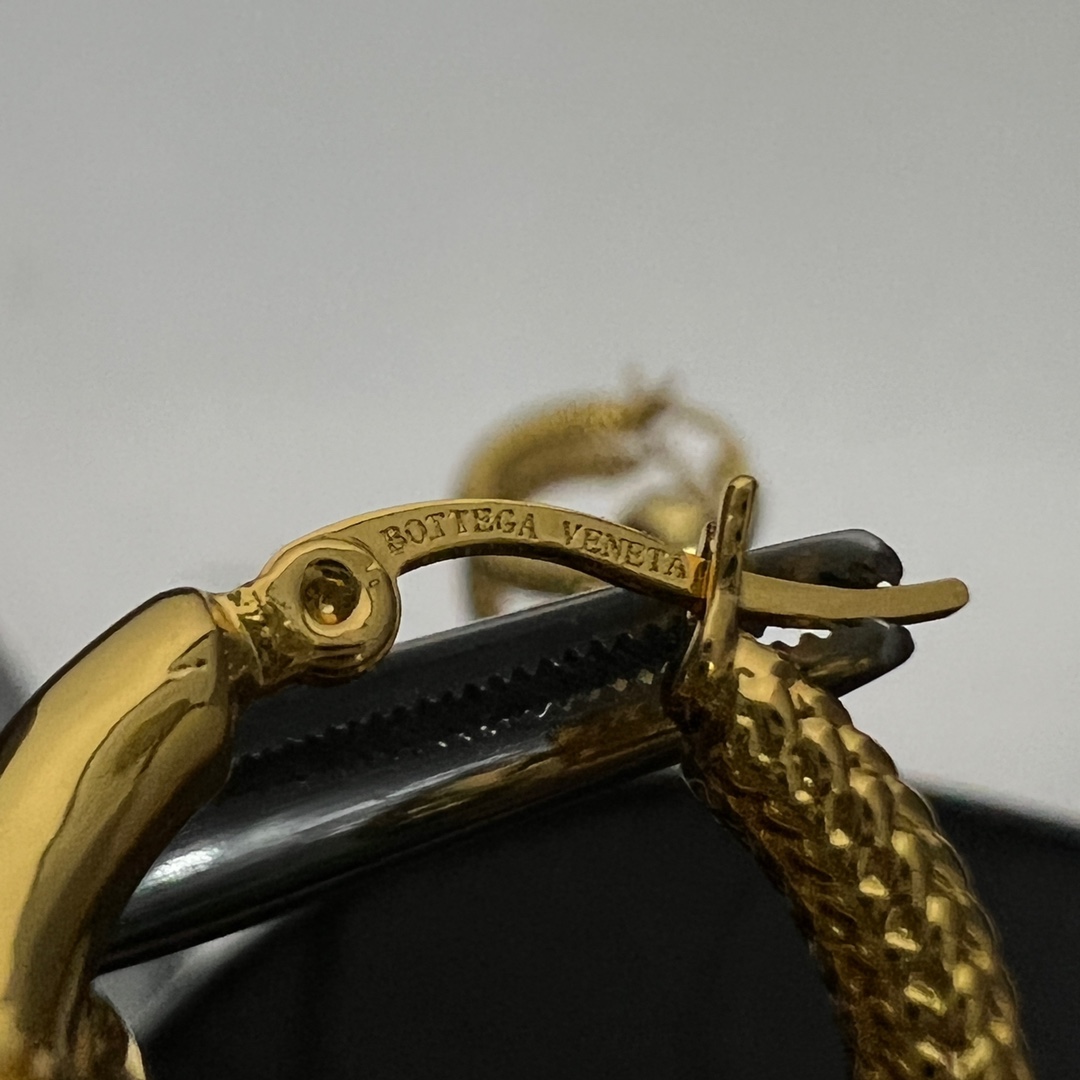 Bottega Veneta Intreccio Hoop Earrings - 