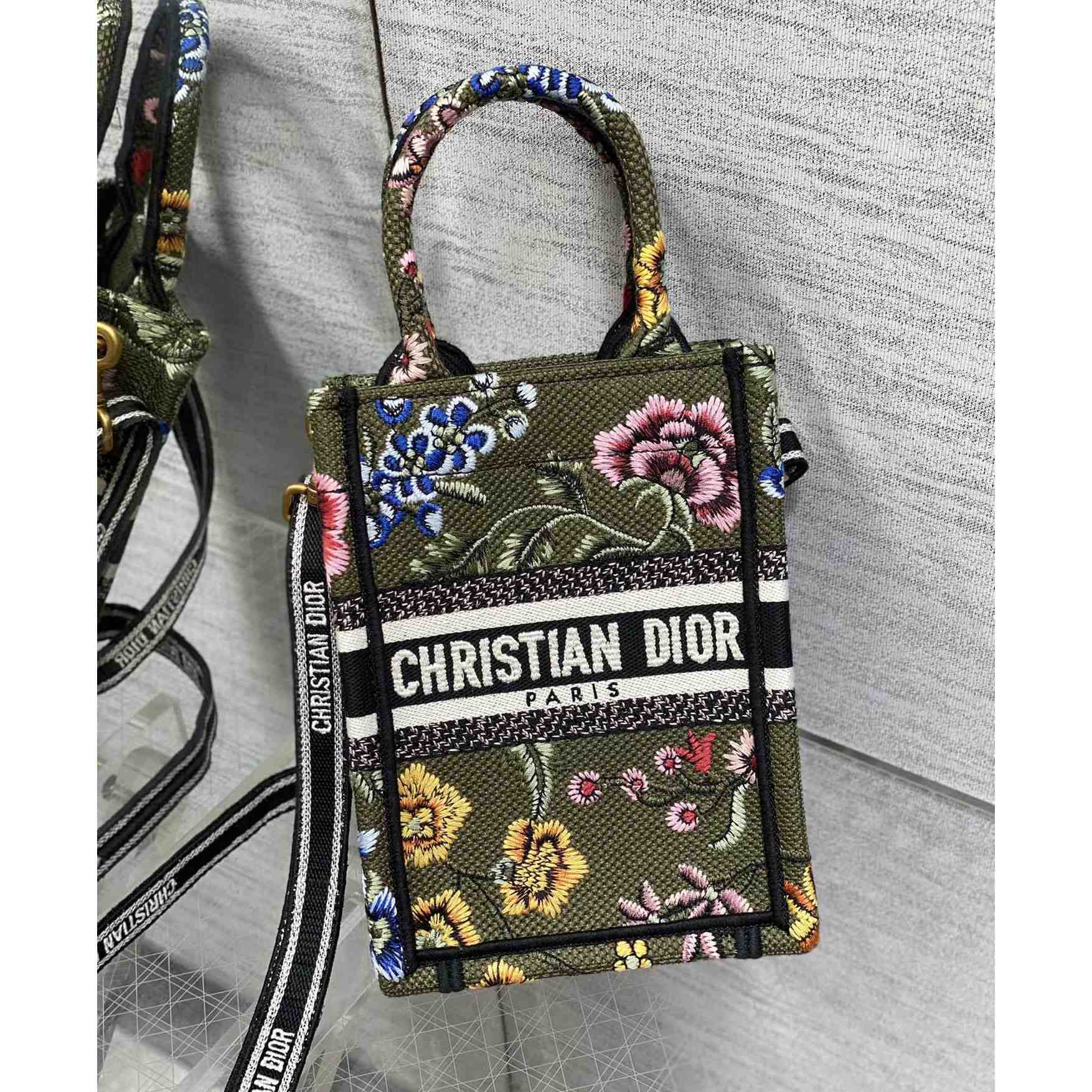 Dior Mini Dior Book Tote Phone Bag - 