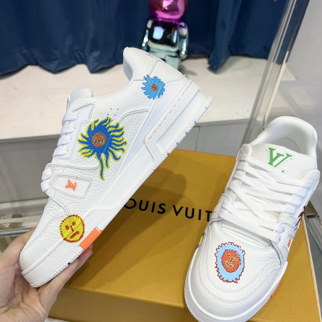 Louis Vuitton LV x YK LV Trainer Sneaker  (upon uk size)      1ABD3I - 