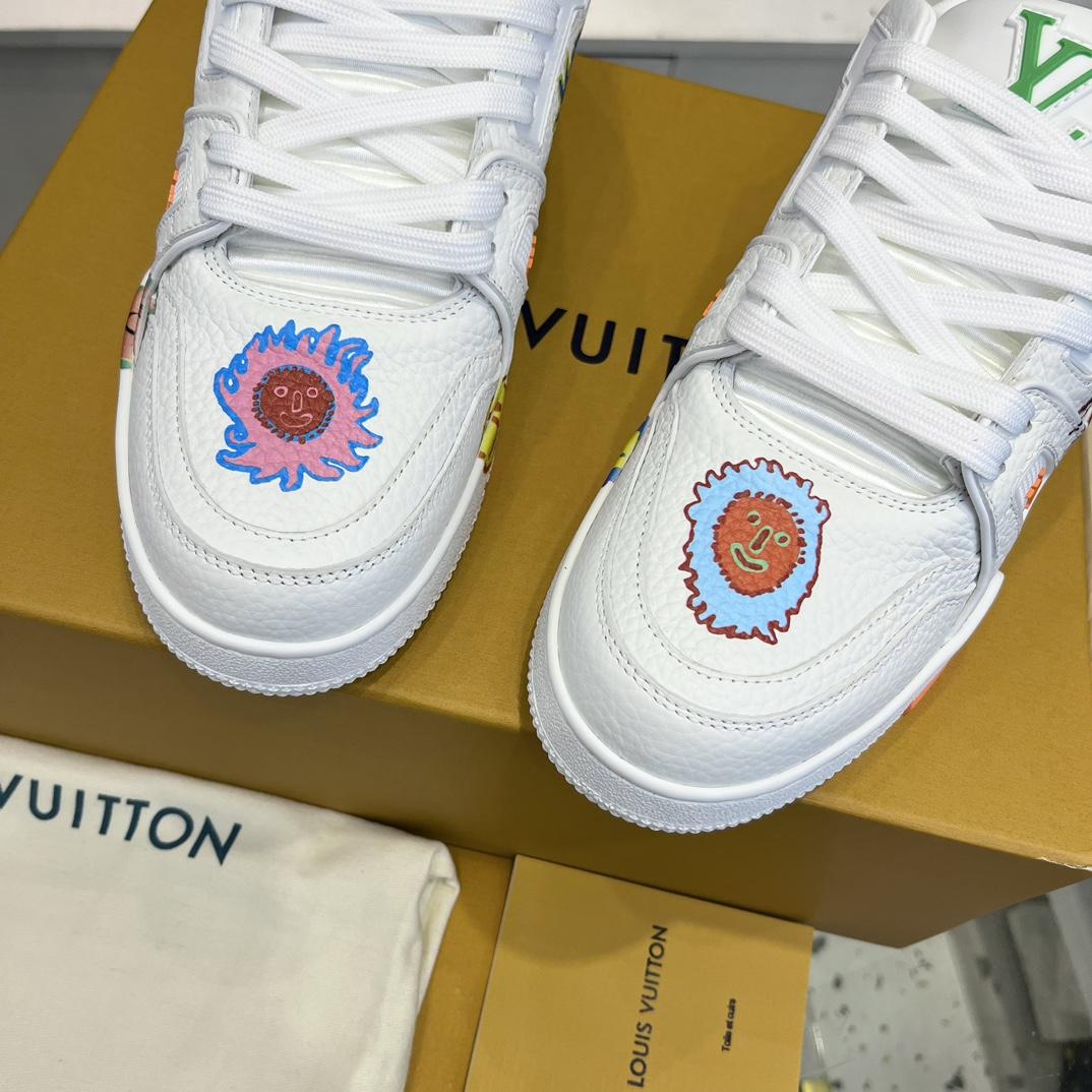 Louis Vuitton LV x YK LV Trainer Sneaker  (upon uk size)      1ABD3I - 